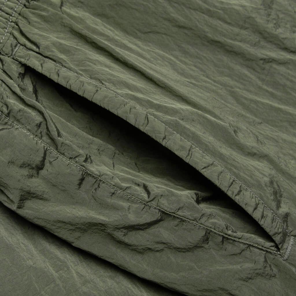 Nylon Metal Shorts - Sage Male Product Image