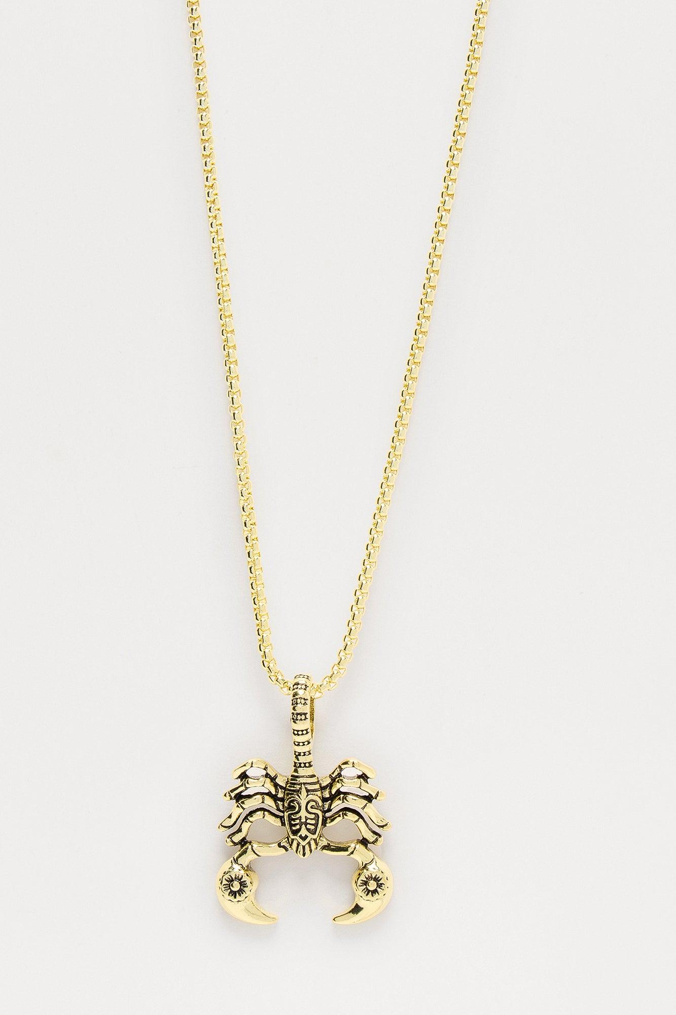Scorpion Necklace - Gold Product Image