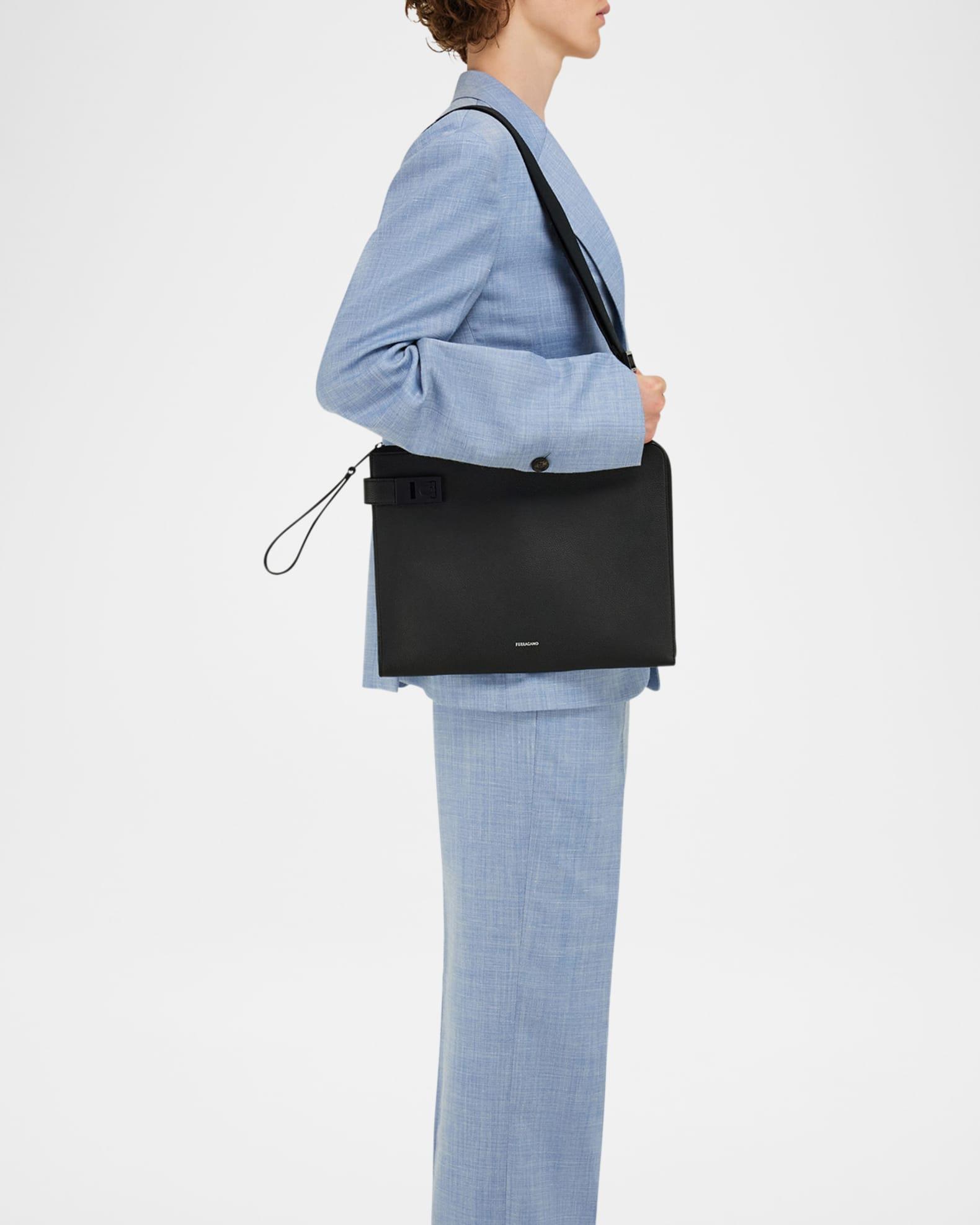 Men's Twins Leather Zip Pouch Product Image