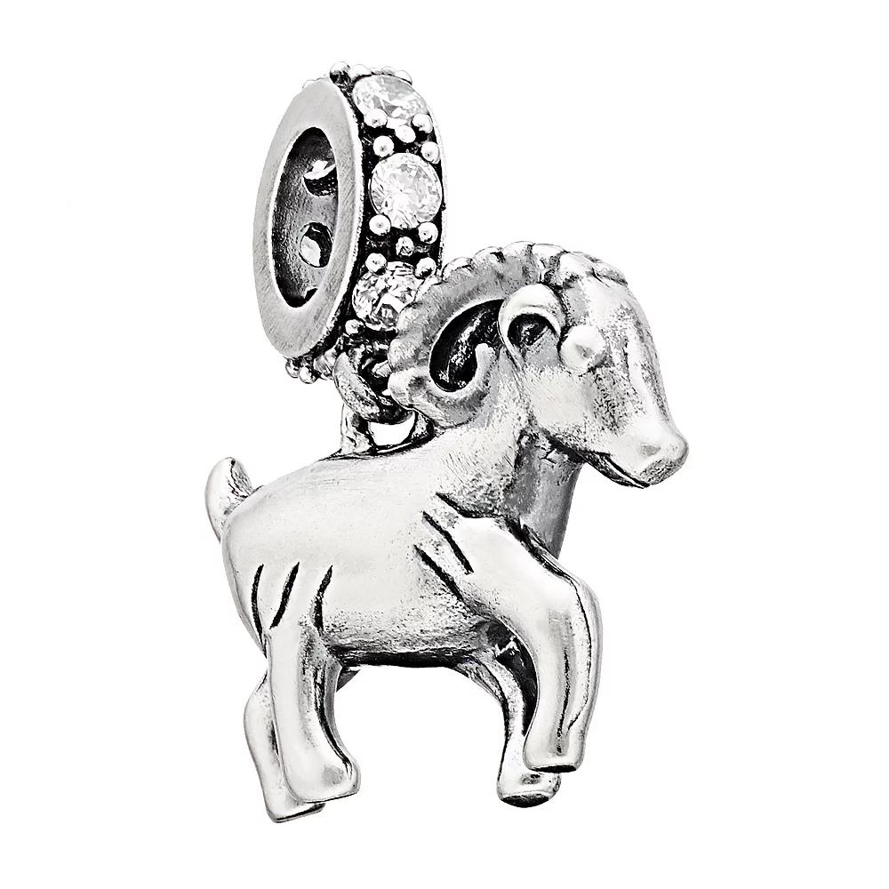 SIRI USA by TJM Sterling Silver Cubic Zirconia Chinese Zodiac Charm, Women's, Sheep Product Image
