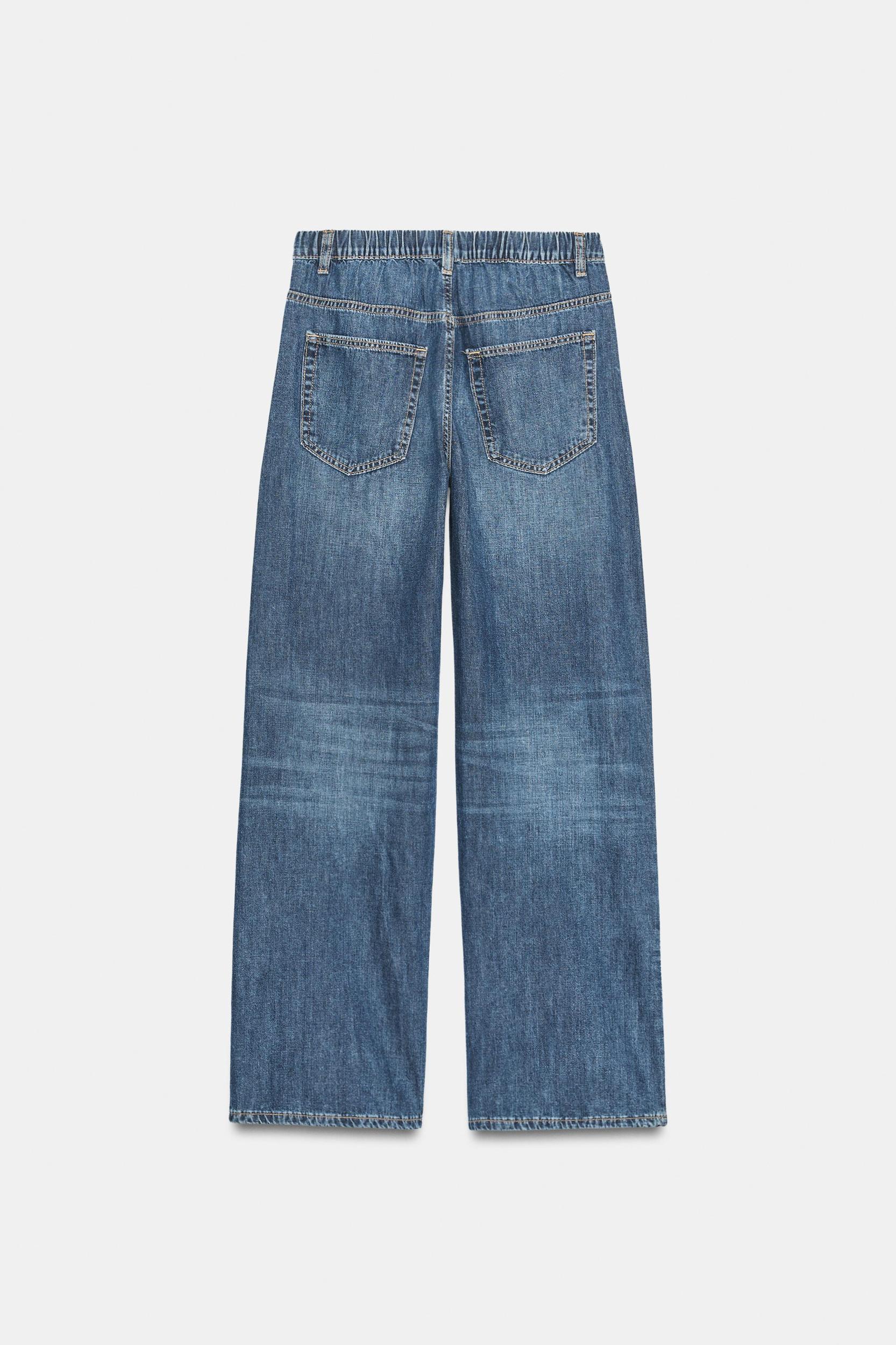 TRF RELAXED MID-RISE DENIM JEANS Product Image