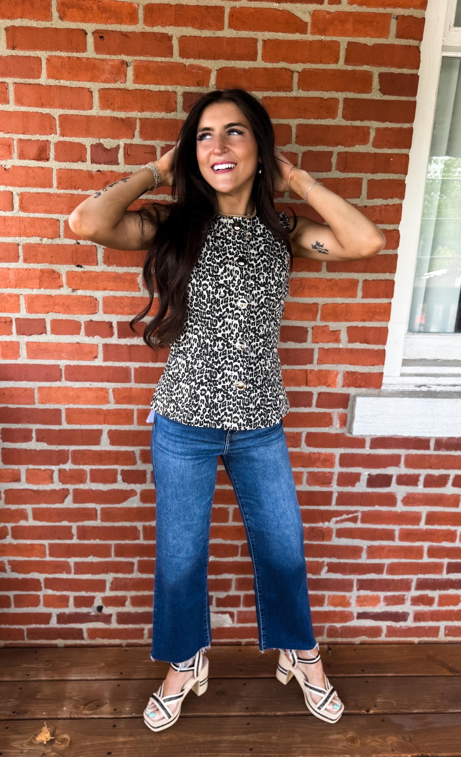 Leopard Luxe Vest Product Image