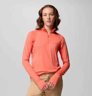 Columbia Womens Weekend Ascent Half Zip Shirt- Product Image