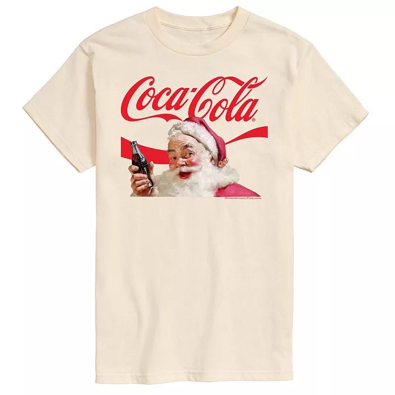 Big & Tall Coca-Cola Santa Logo Graphic Tee, Men's,  Product Image