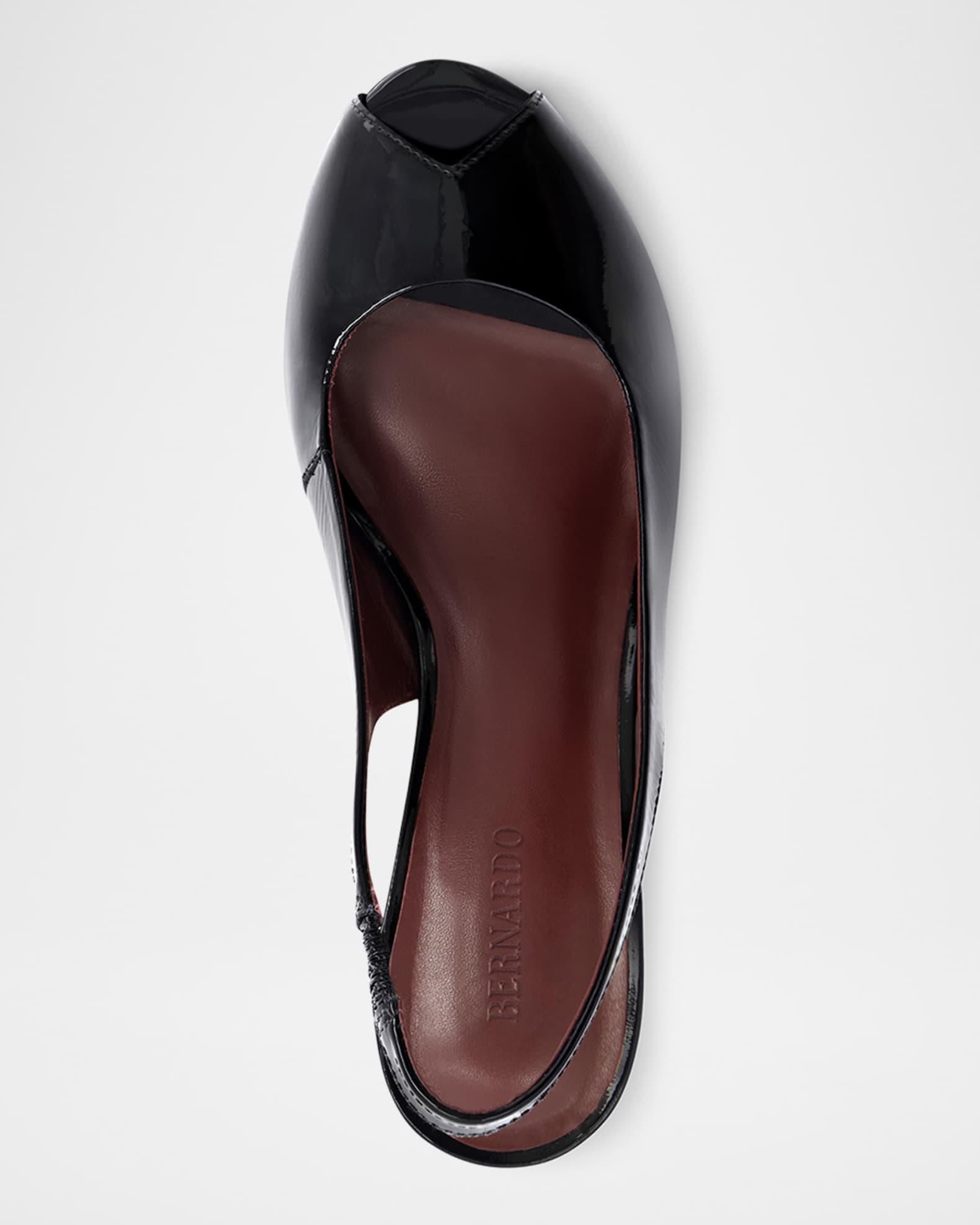 Patent Peep-Toe Slingback Pumps Product Image