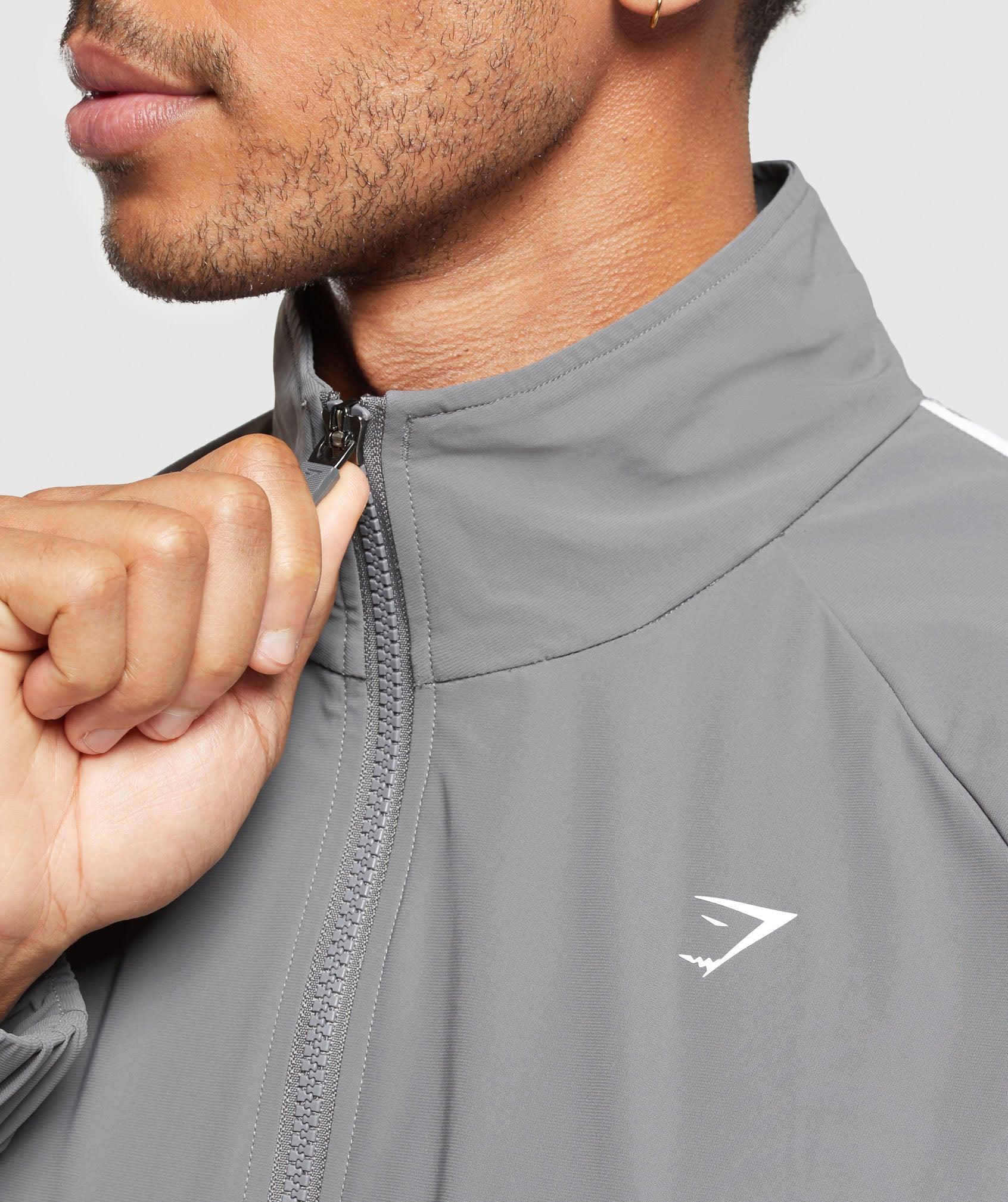 Gymshark Contrast Track Top - Pitch Grey Male Product Image