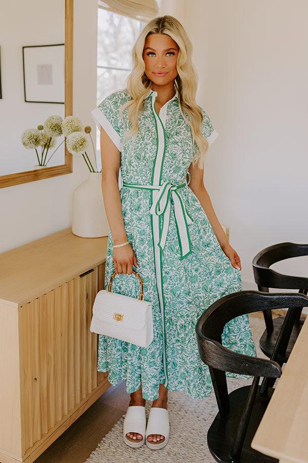 Napa Valley Vacay Floral Midi Dress Product Image