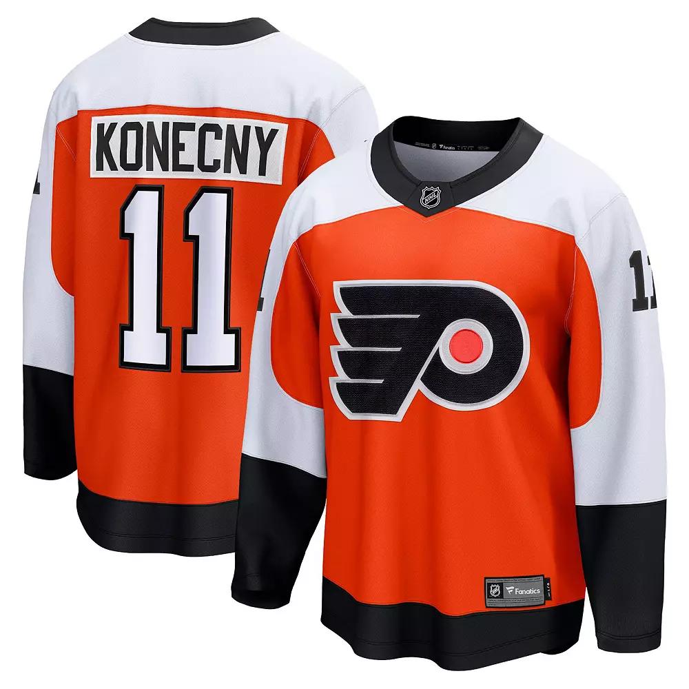 Men's Fanatics Branded Travis Konecny Burnt Orange Philadelphia Flyers Home Premier Breakaway Player Jersey,  Product Image