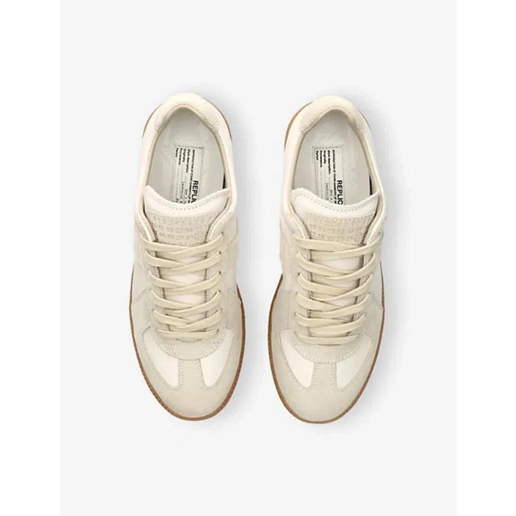 MAISON MARGIELA Bicolor Leather Replica Sneakers In White Product Image