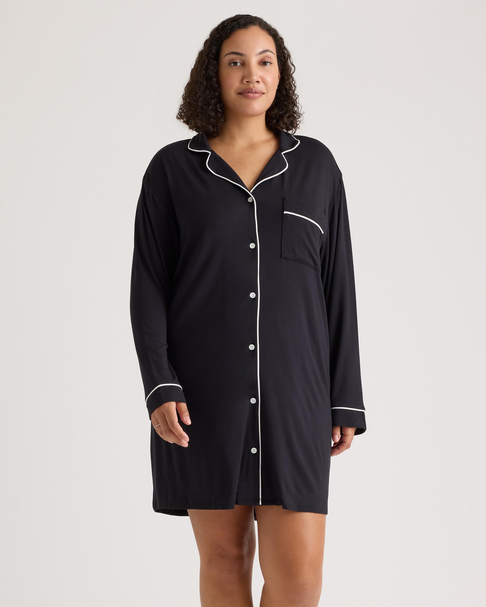 Quince | Women's Bamboo Jersey Sleep Shirt Size XS Product Image