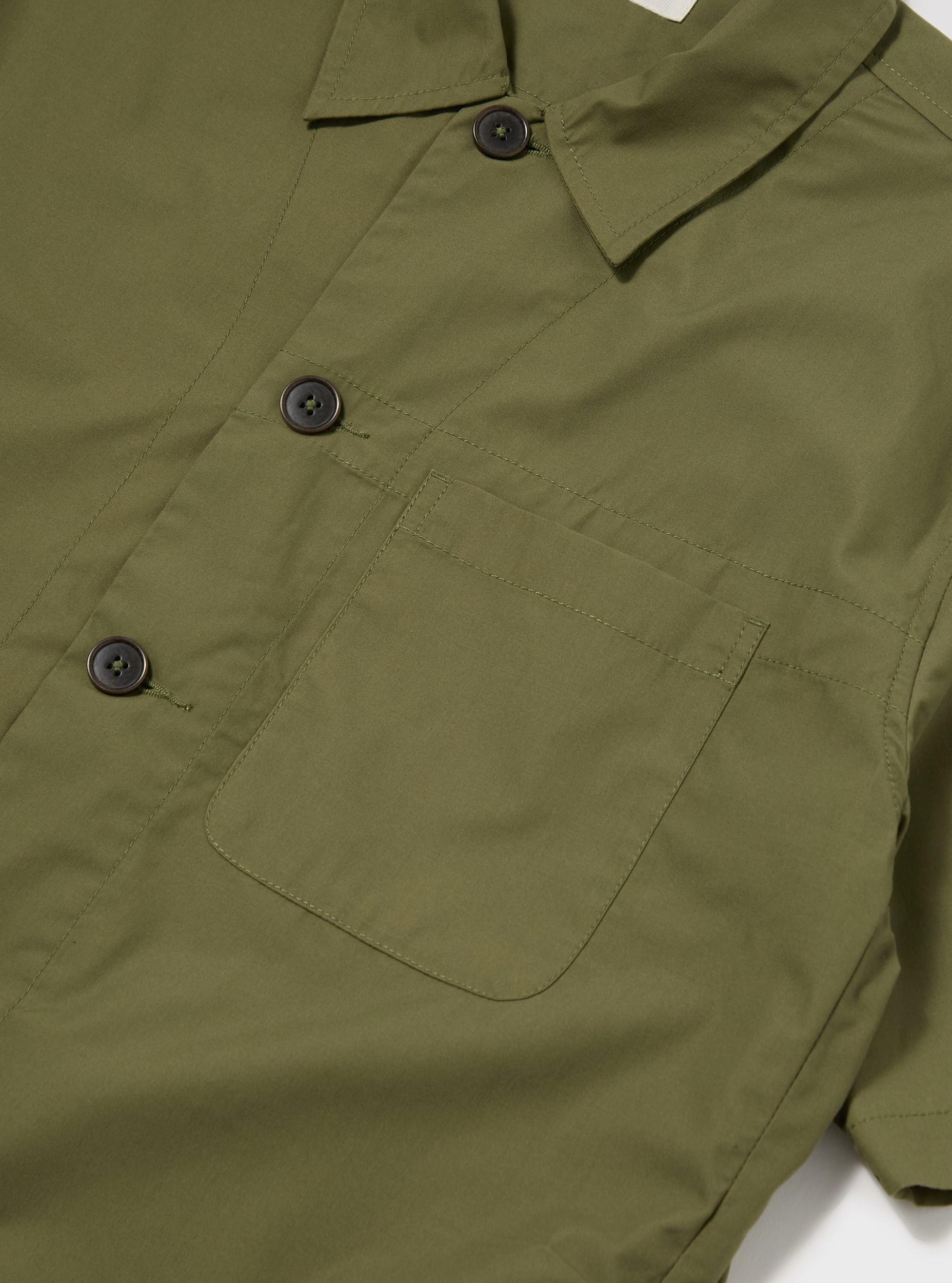 Olive Recycled Polytech Tech Overshirt Product Image