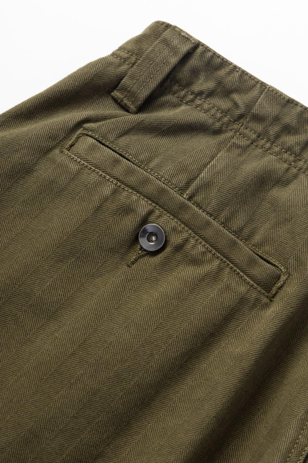 Blacksmith - Herringbone Work Pants - Olive Product Image
