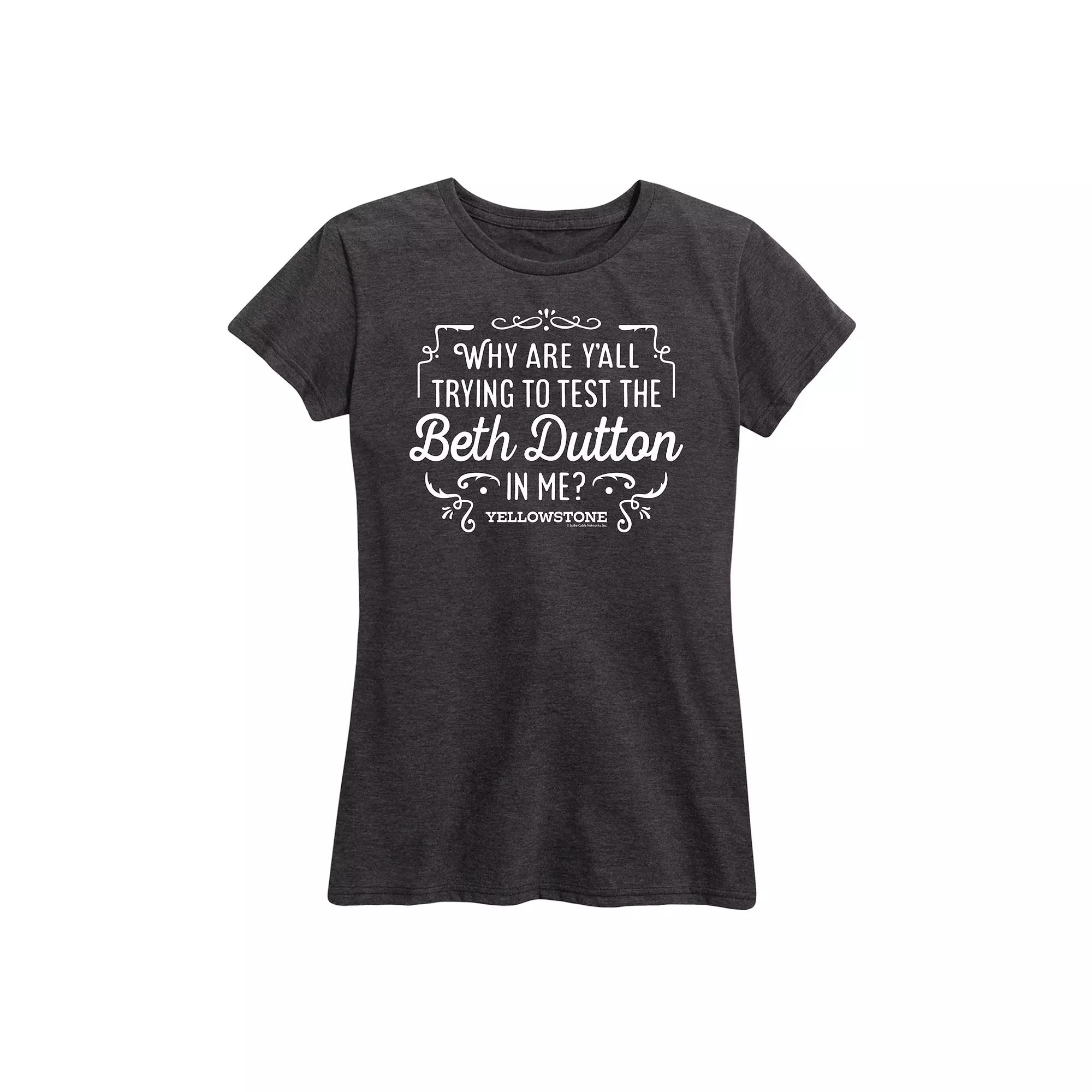 Women's Yellowstone Trying To Test Graphic Tee, Girl's,  Product Image