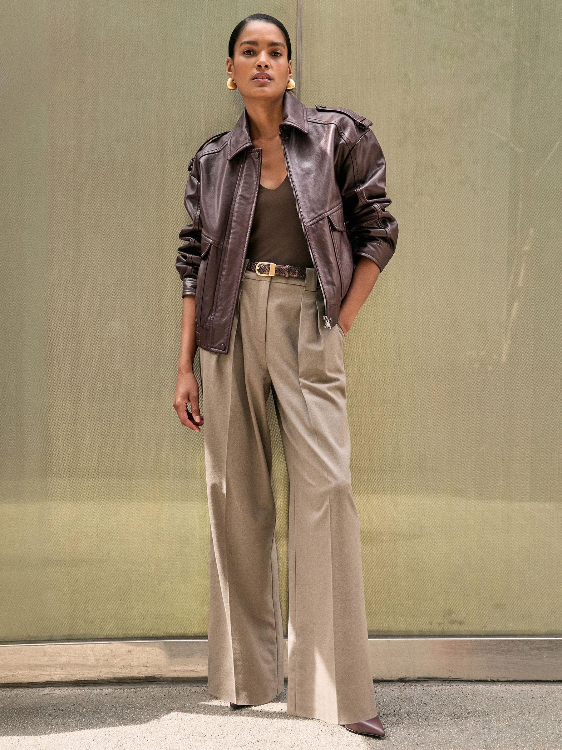 Petite Mid-Rise Straight-Leg Jeans in Mid Blue Product Image