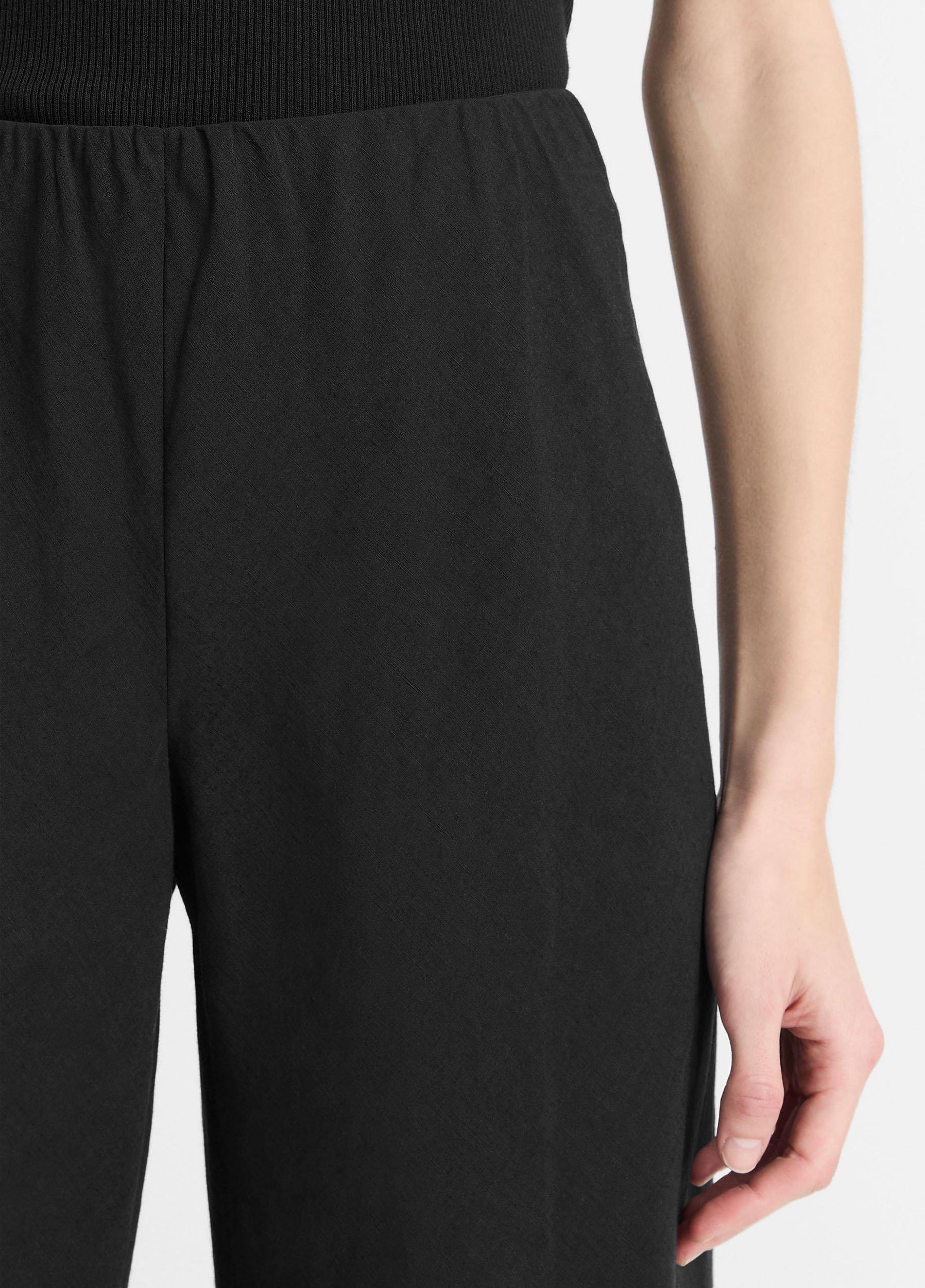 Cotton-Blend High-Waist Bias Pant Product Image