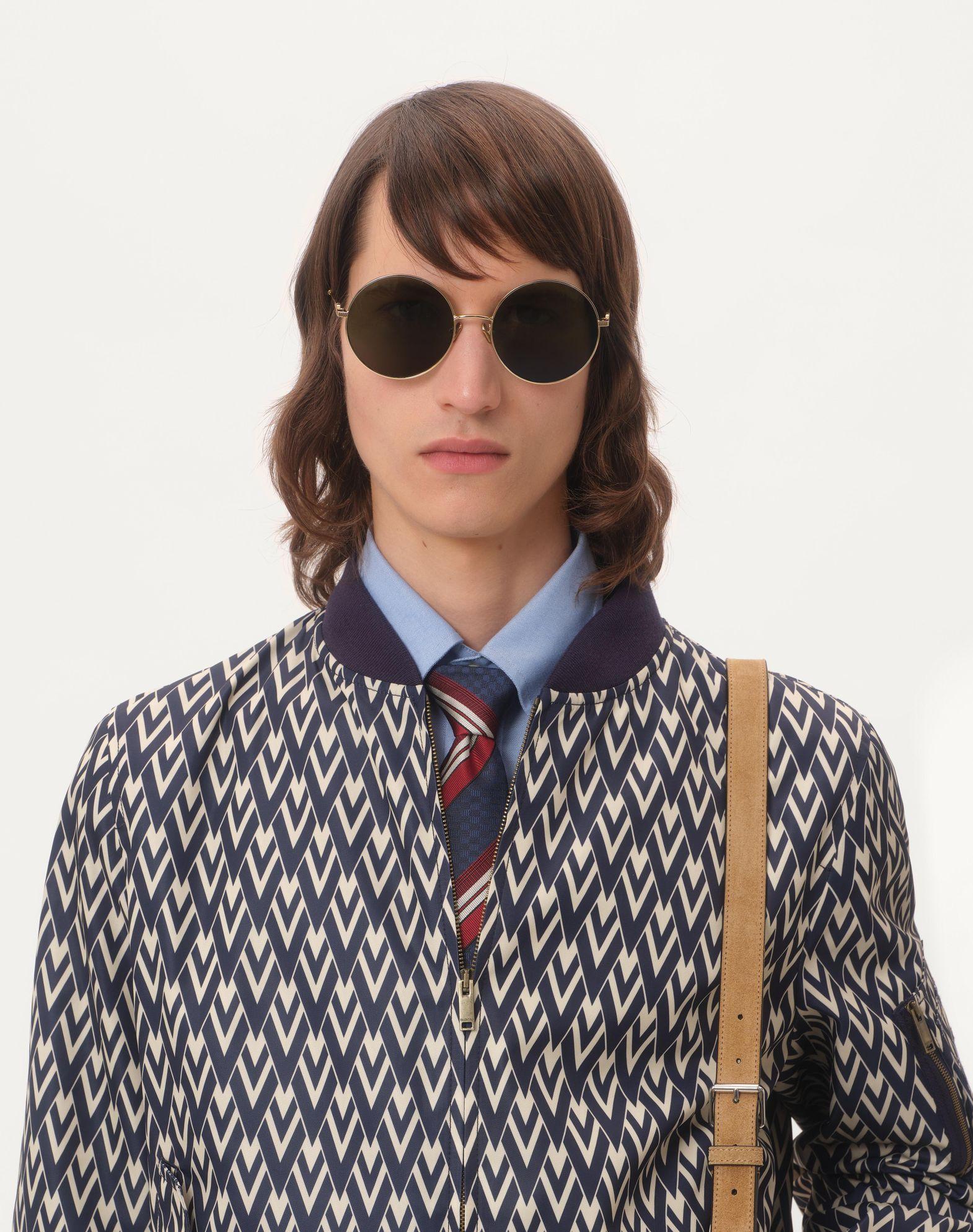 Nylon Bomber Jacket With Toute La V Print Product Image