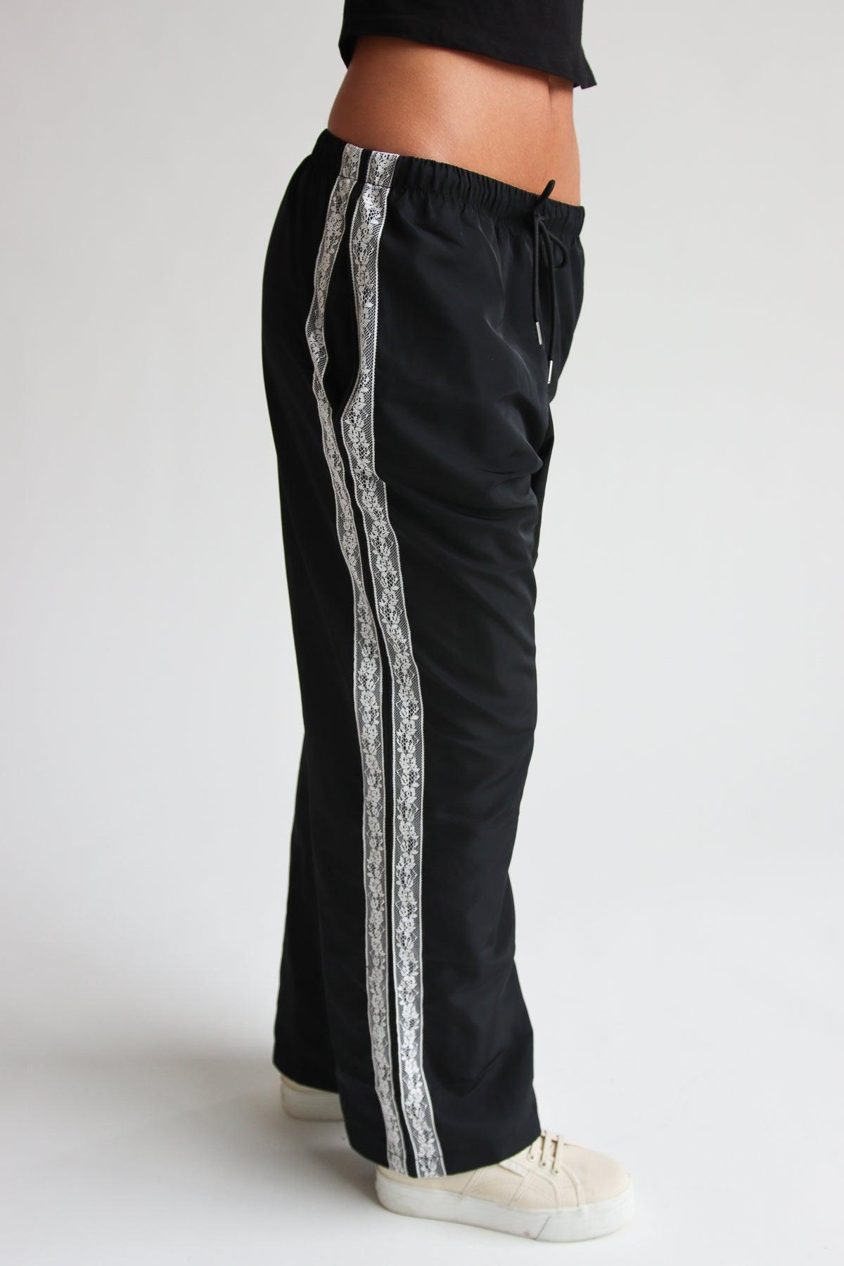Lace Stripe Track Pants Product Image