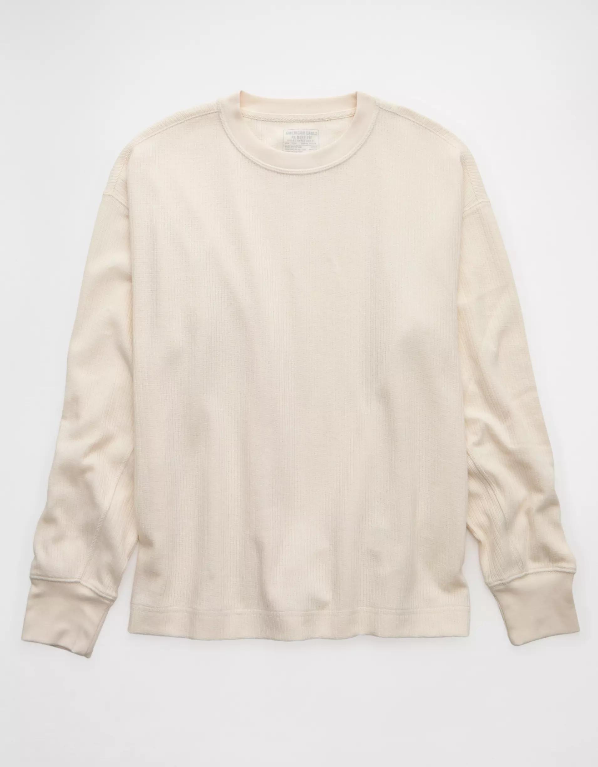 AE Boxy Washed Thermal Shirt Product Image