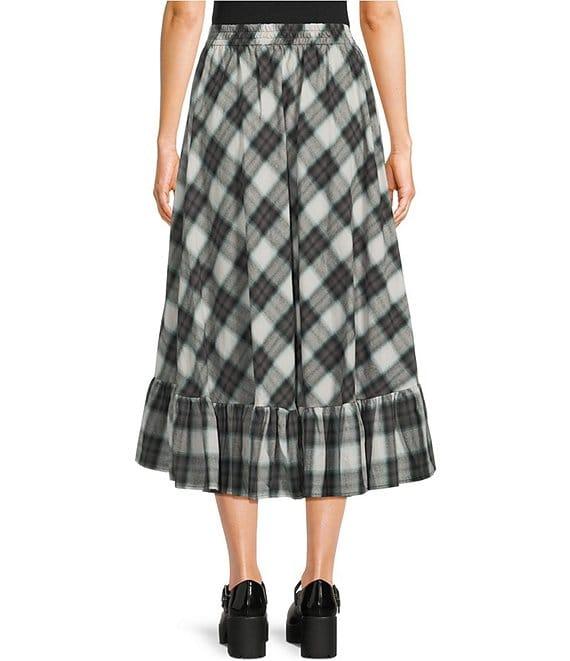 C&V Chelsea & Violet Asymmetric Ruffle Skirt Product Image