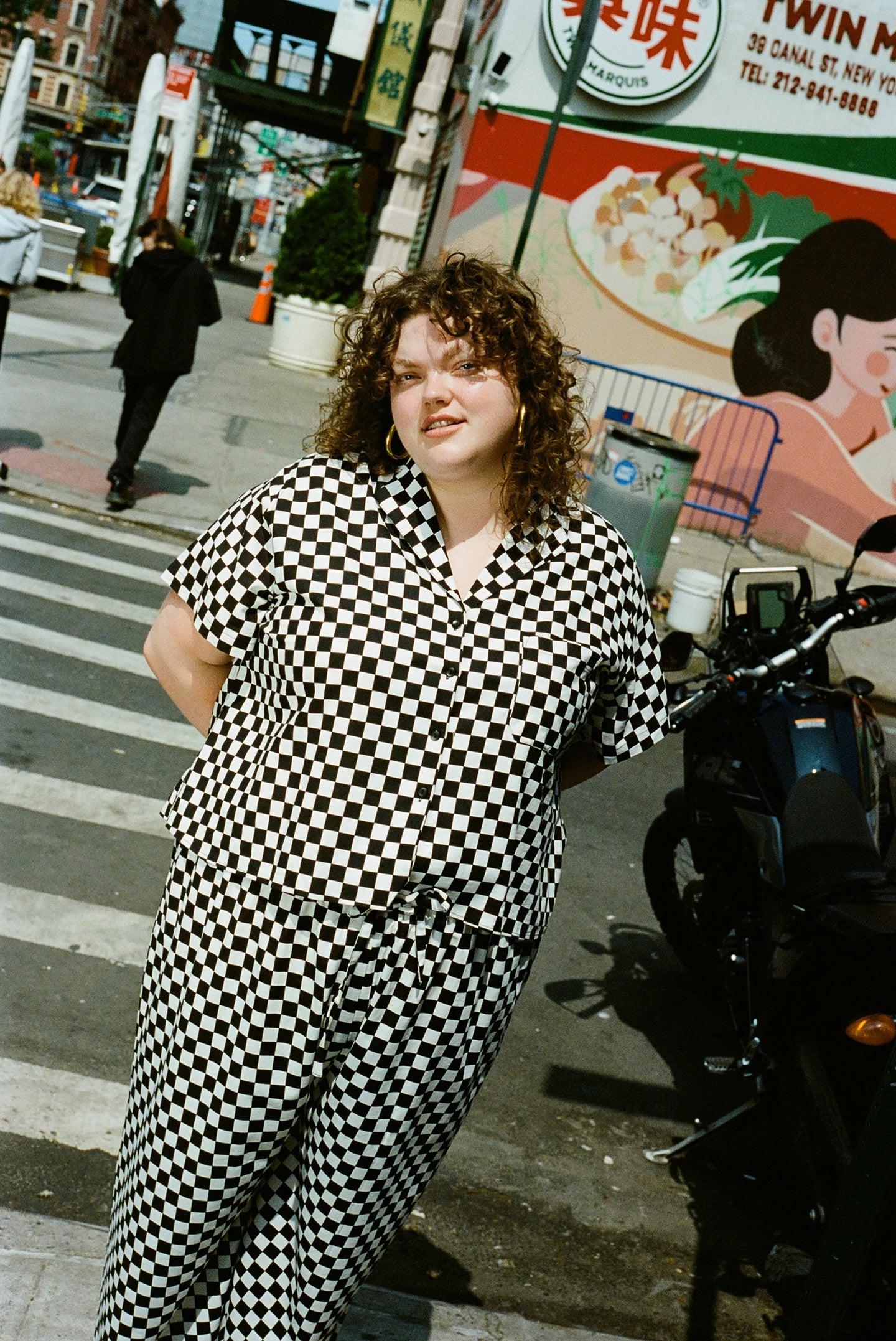 Archive | Lounge Top - Black Check Product Image