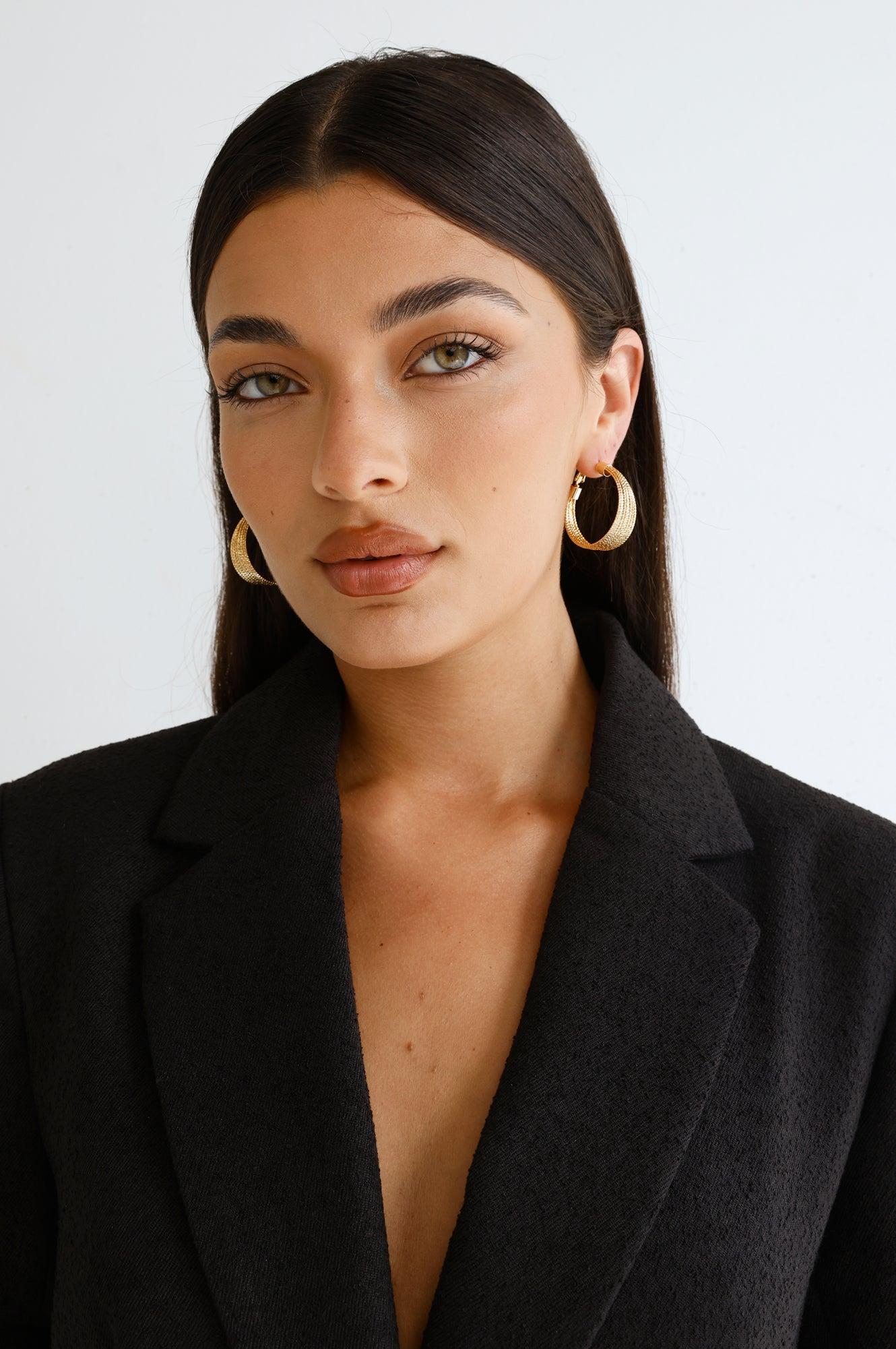 Goddess Of Joy Earrings Gold Product Image