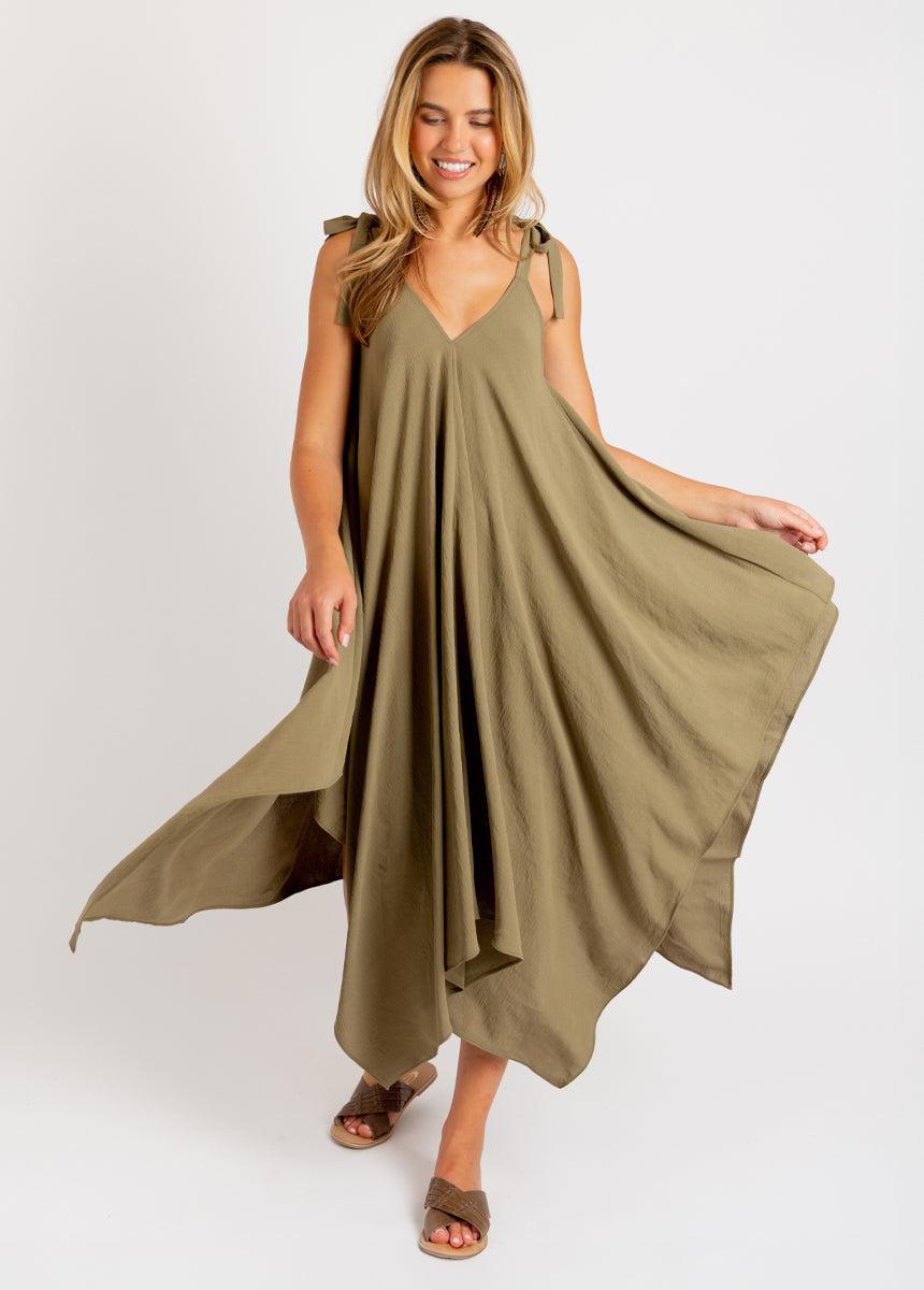Ellio Dress in Olive Ash Female Product Image