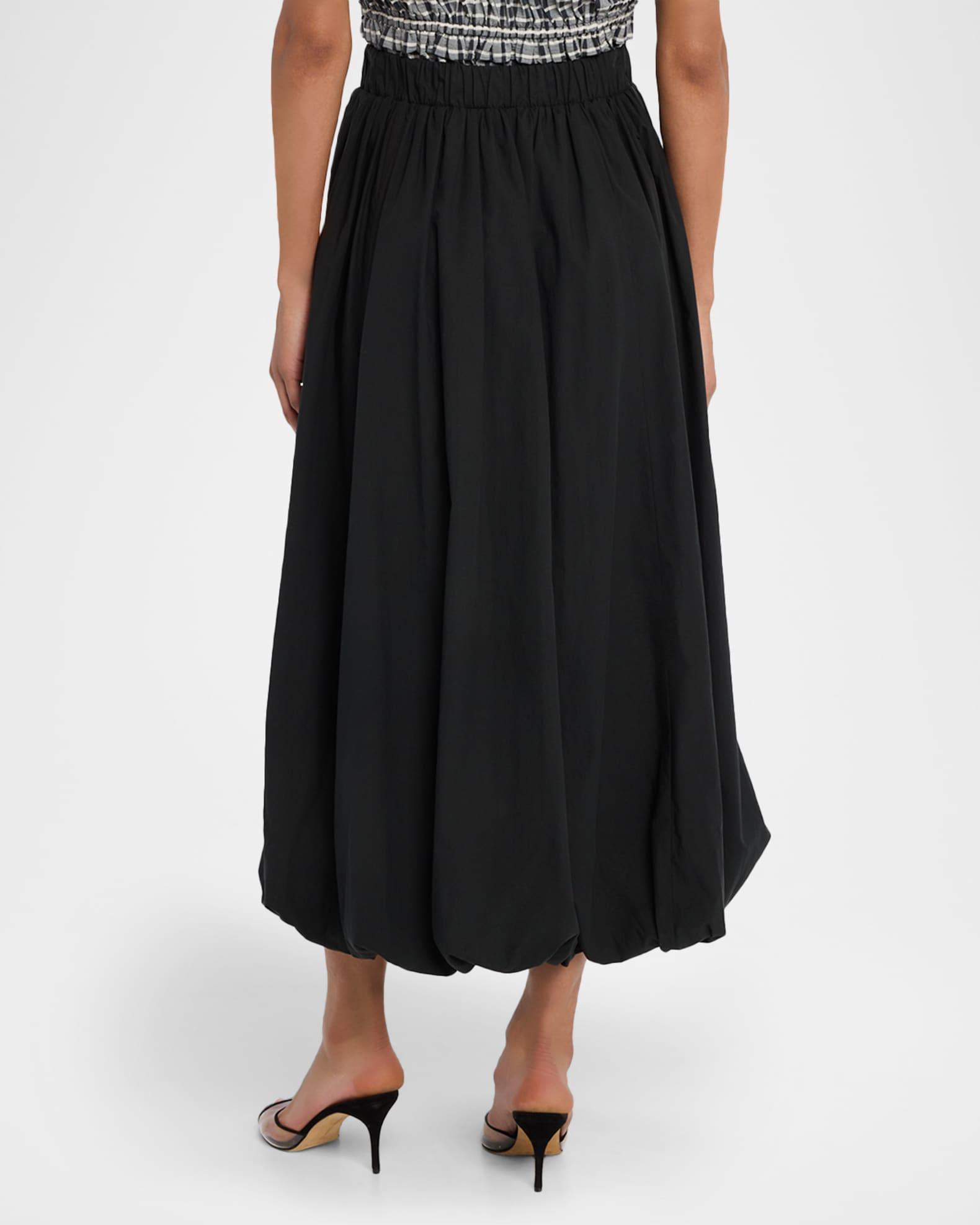 Cala Poplin Bubble Midi Skirt Product Image