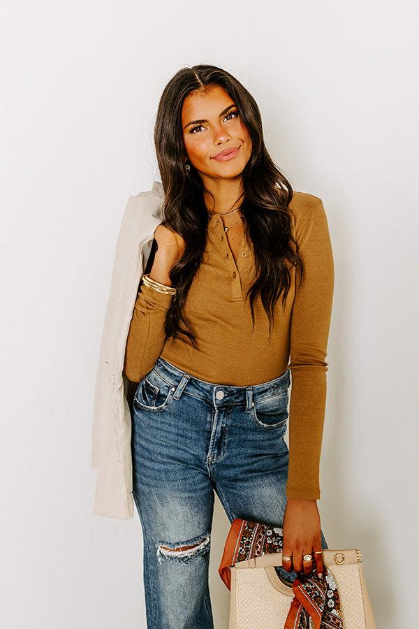 Hand In Hand Through It All Top In Camel Product Image