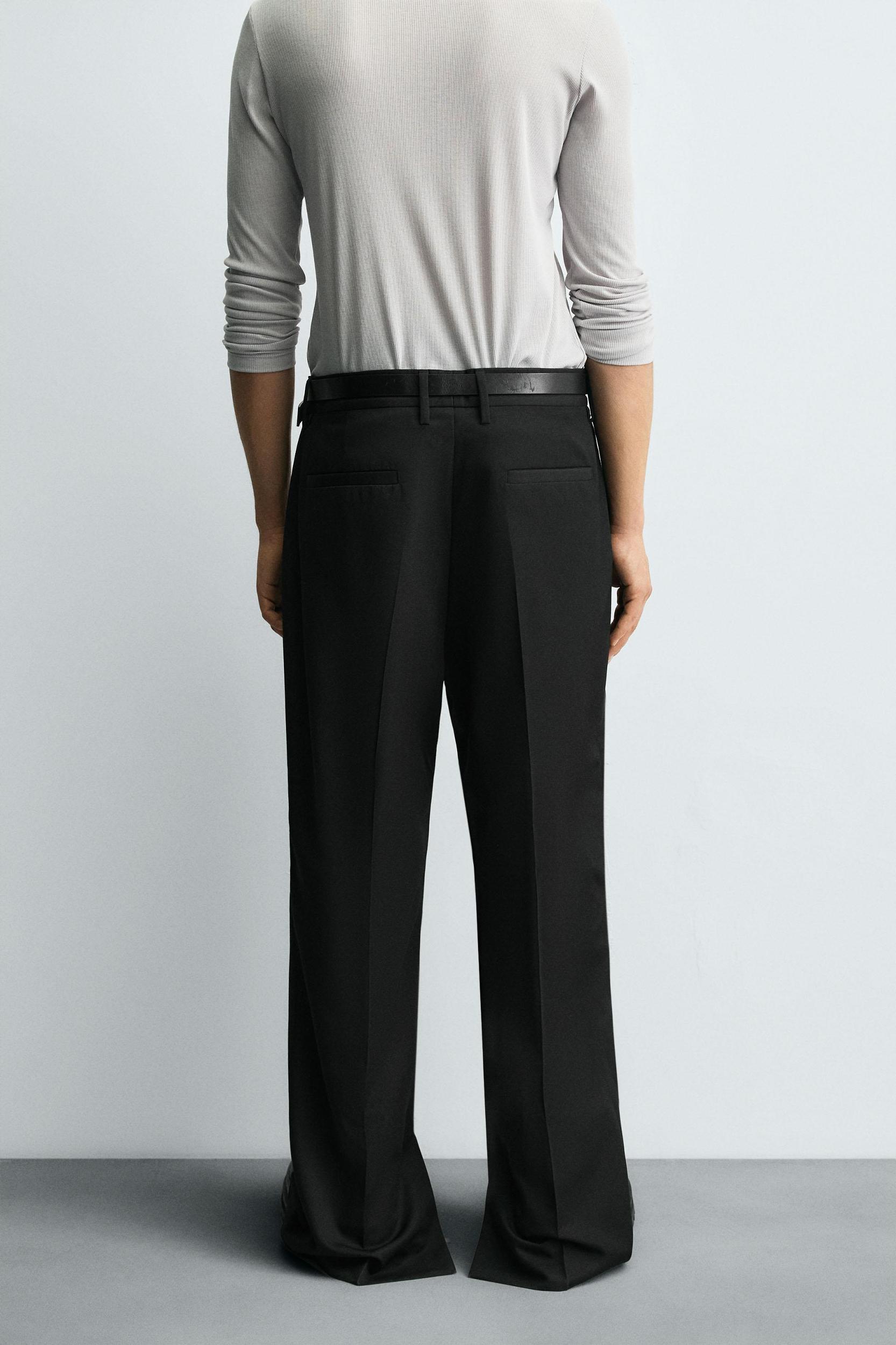 STRAIGHT FIT PANTS WITH VENTS Product Image