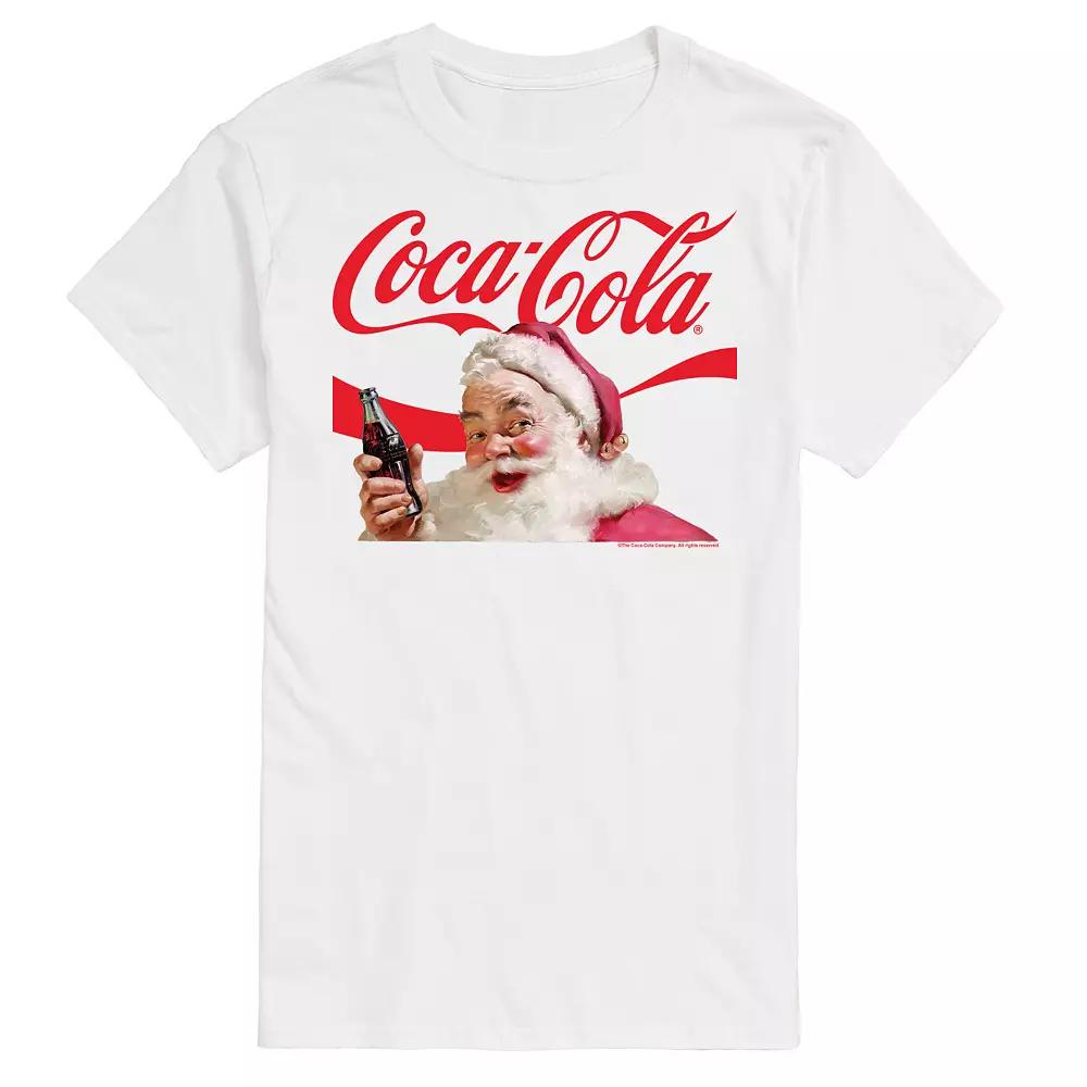 Big & Tall Coca-Cola Santa Logo Graphic Tee, Men's,  Product Image