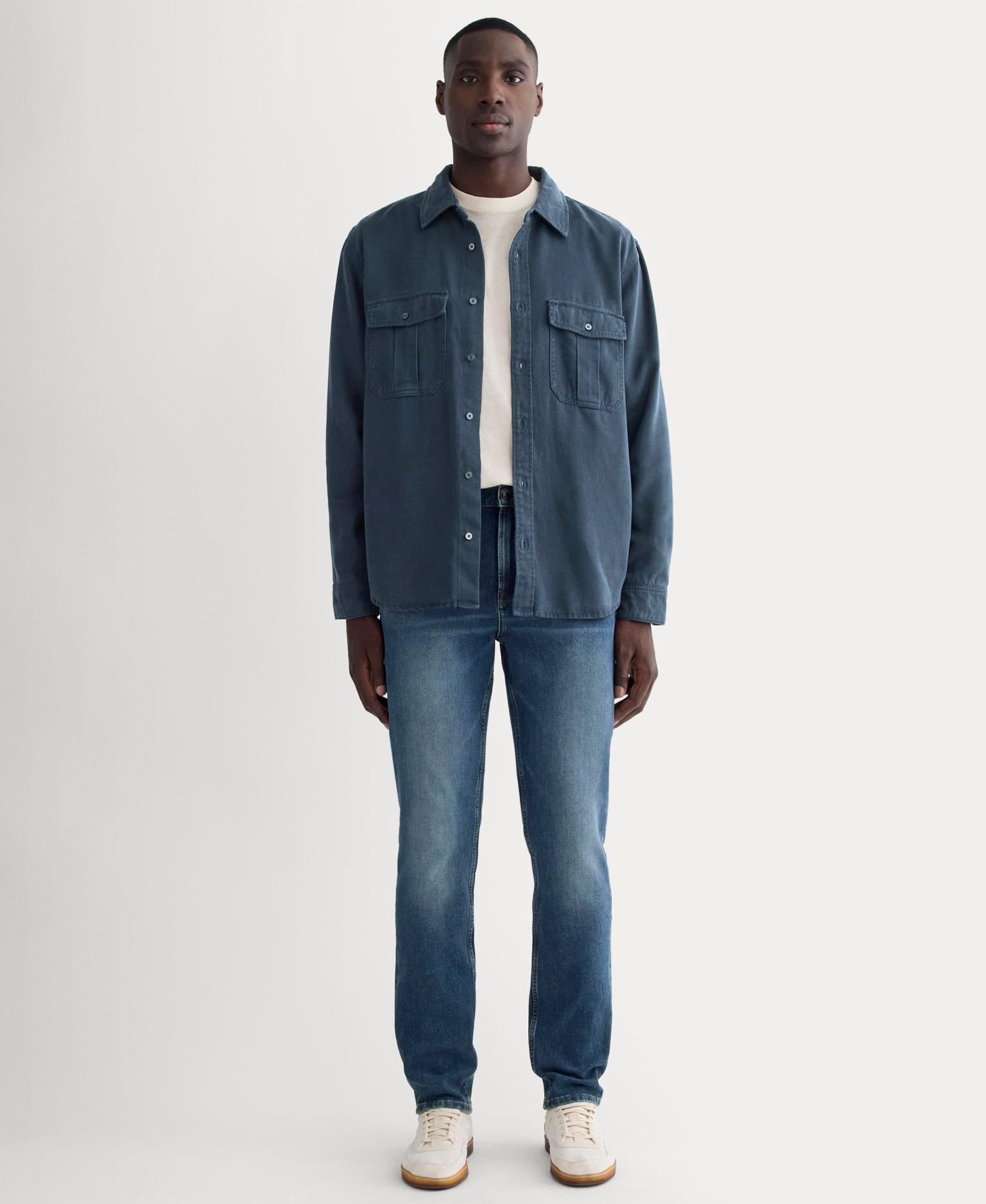 Mens Relaxed 4-Way Stretch Organic Jean | Uniform by Everlane Product Image