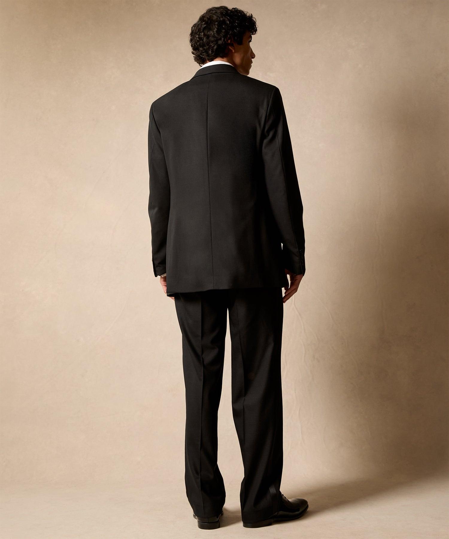 Italian Wool Double-Breasted Tuxedo Jacket Product Image