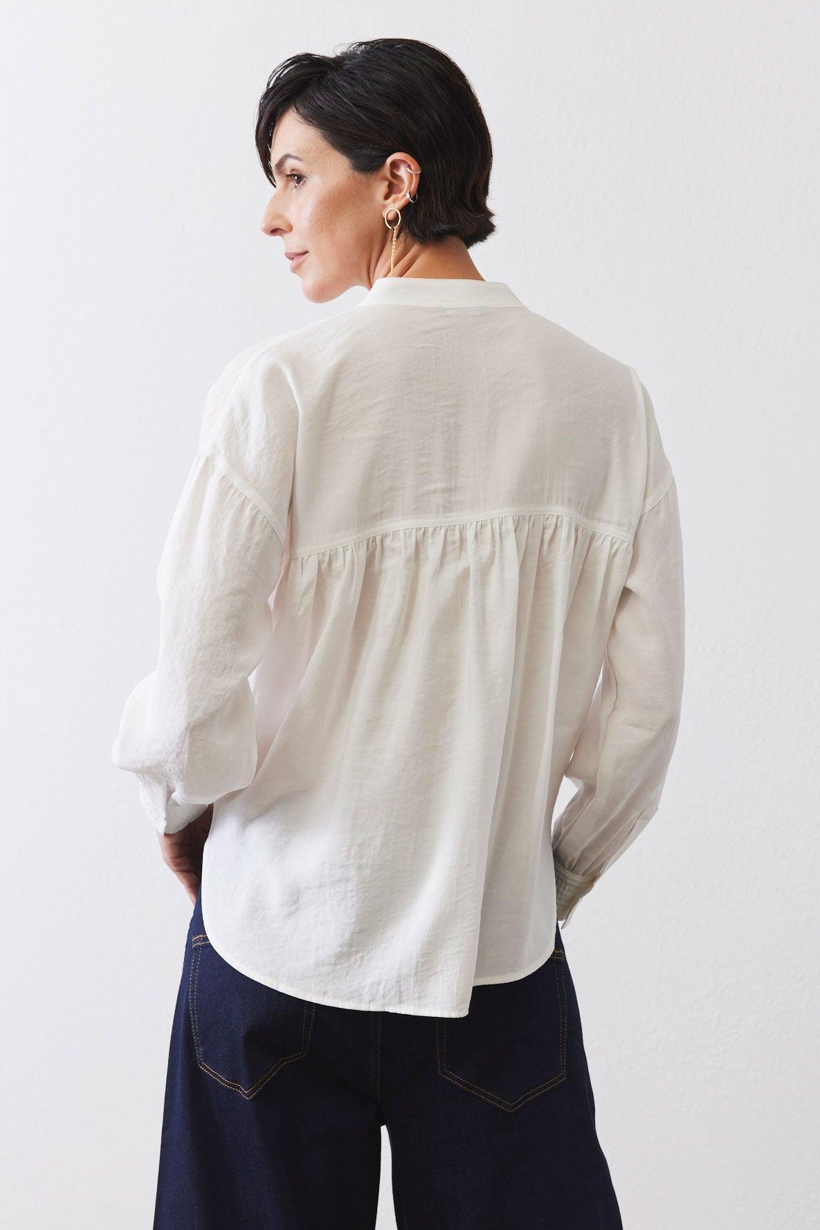 Not Too Loose Light Poplin Blouse Product Image