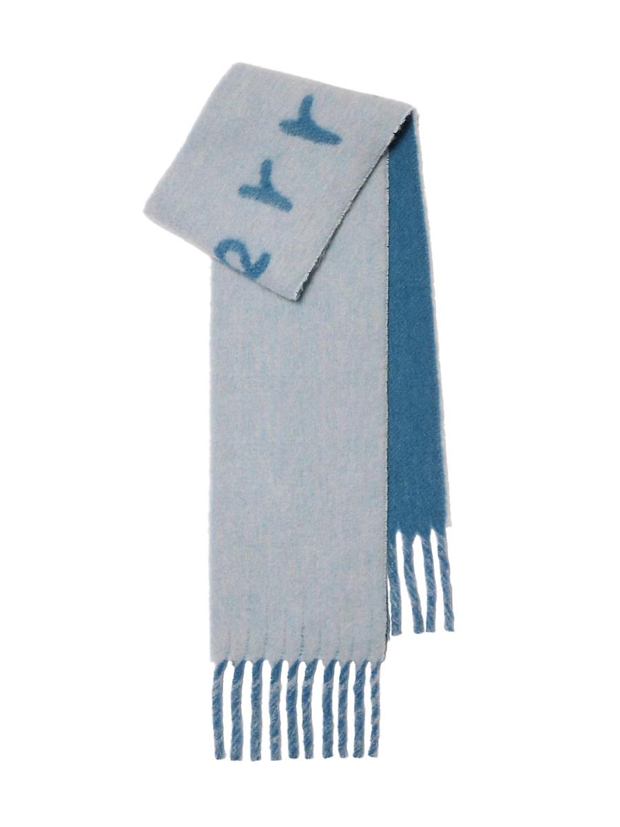 Mens Reverse Text Alpaca-Blend Scarf Product Image