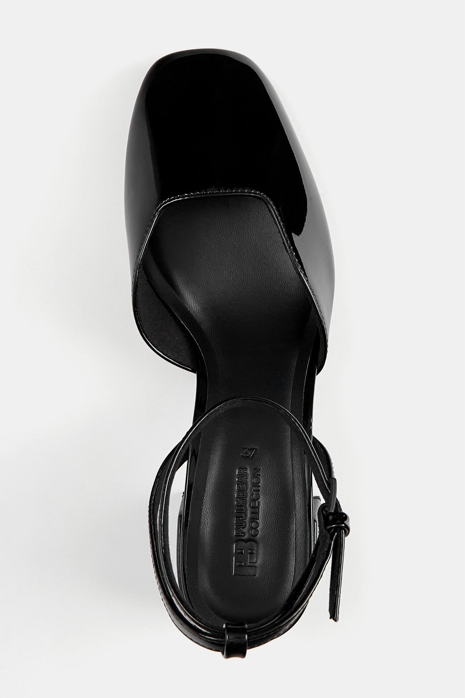 Faux patent leather high-heel shoes Product Image