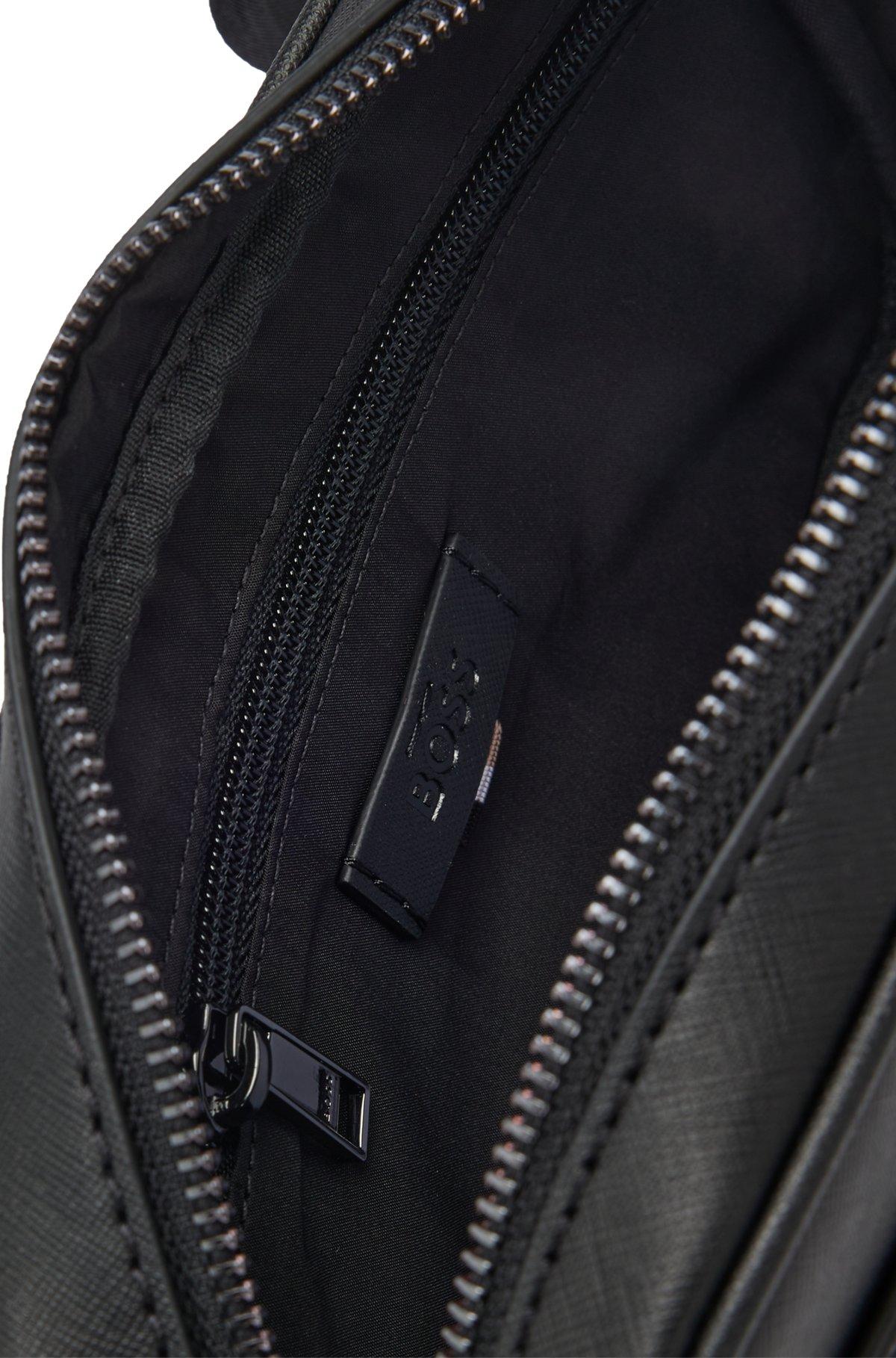 BOSS - Structured belt bag with monogram pattern - Black Product Image