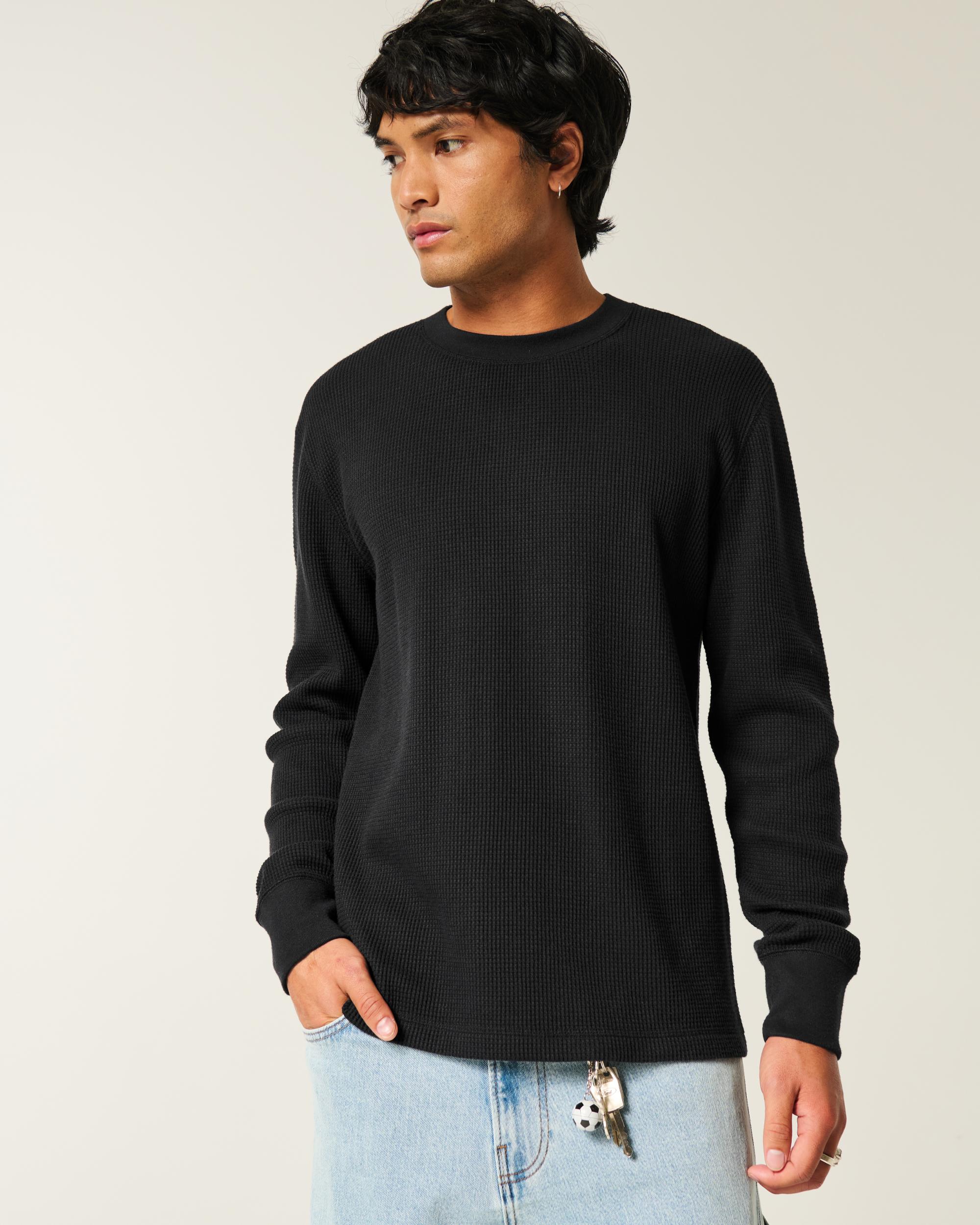 Long-Sleeve Thermal Crew T-Shirt Product Image