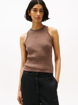Cable Knit Sweater Tank Product Image