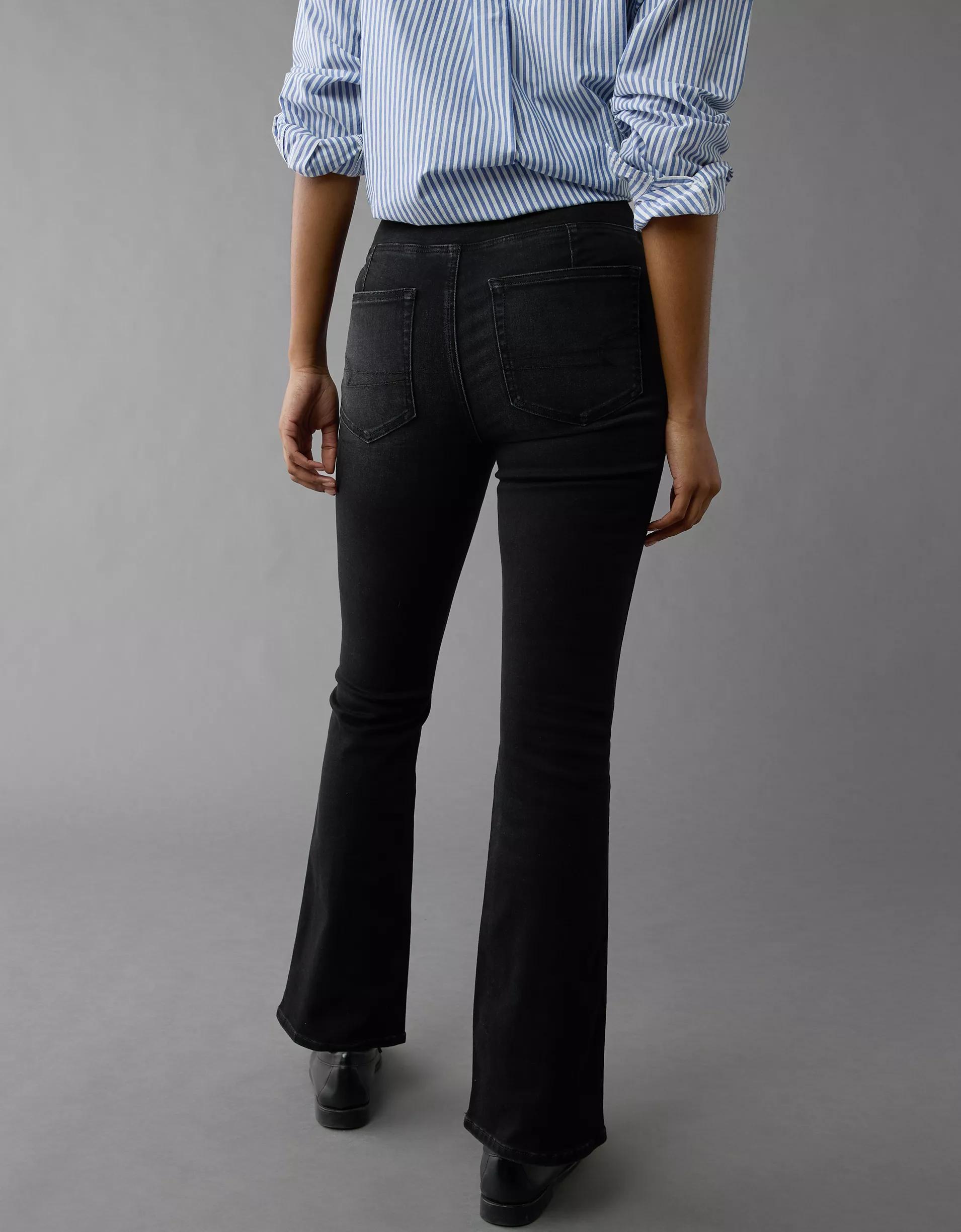 AE Luxe Pull-On High-Waisted Kick Bootcut Jean Product Image