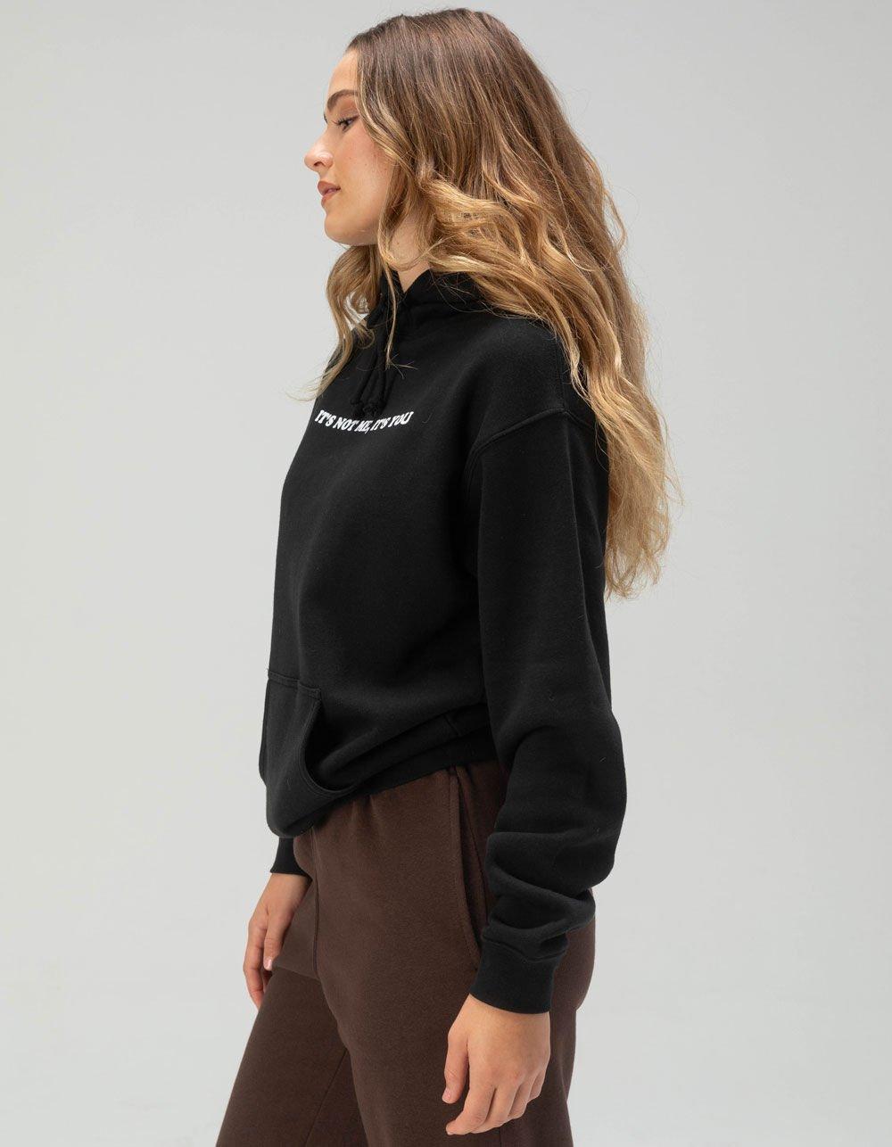 RSQ It's Not Me It's You Womens Hoodie - BLACK Product Image
