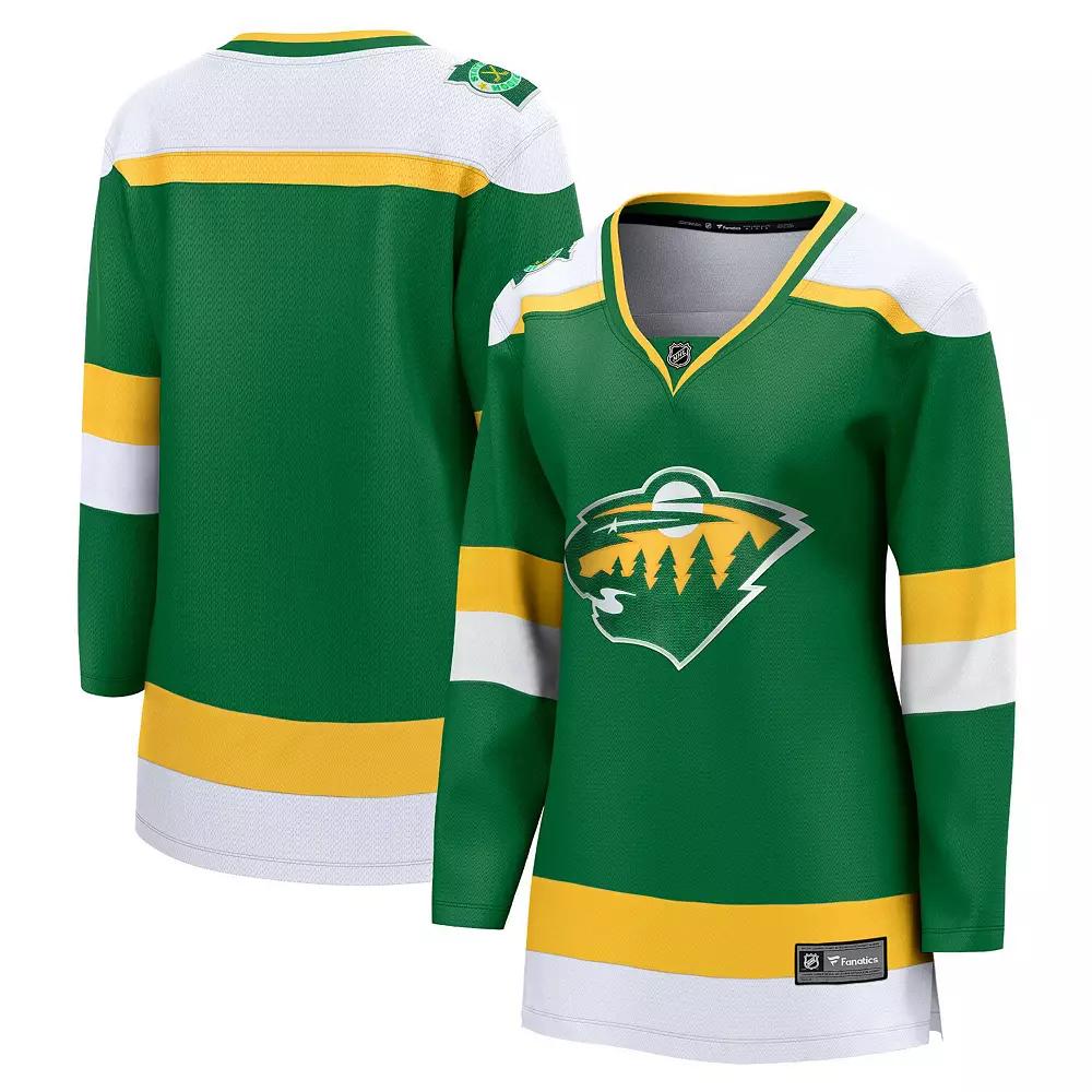 Women's Fanatics Branded Green Minnesota Wild 2023/24 Alternate Premier Breakaway Jersey, Size: XS Product Image
