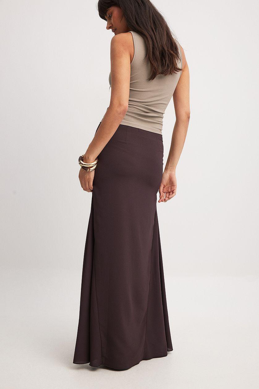 Mermaid Shaped Maxi Chiffon Skirt Product Image