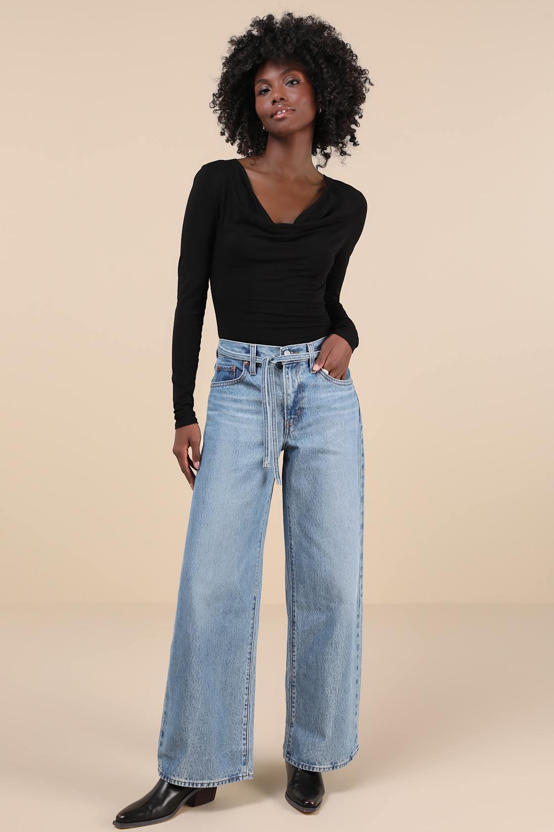 XL Straight Medium Wash Denim Jeans Product Image