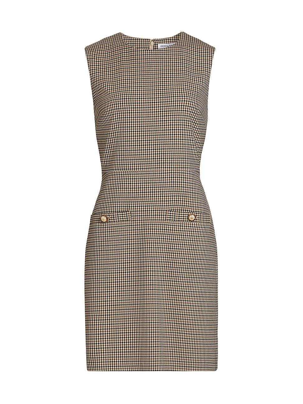 Womens Yumi Houndstooth Minidress Product Image