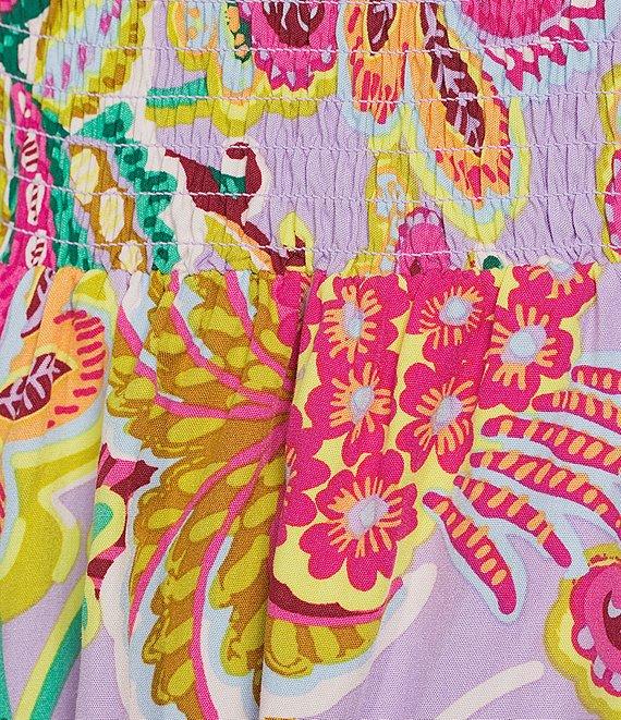 C&V Chelsea & Violet Square Neck Sleeveless Tiered Paisley Print Maxi Dress Product Image