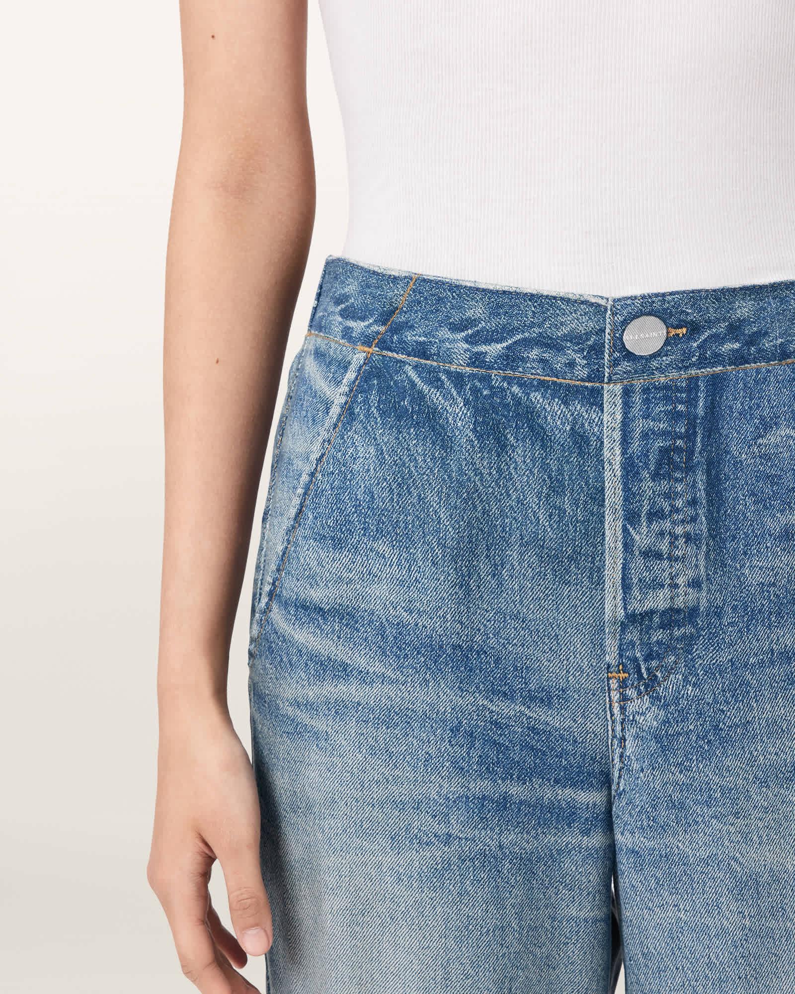 Selma Illusion Pants ILLUSION INDIGO | ALLSAINTS US Product Image