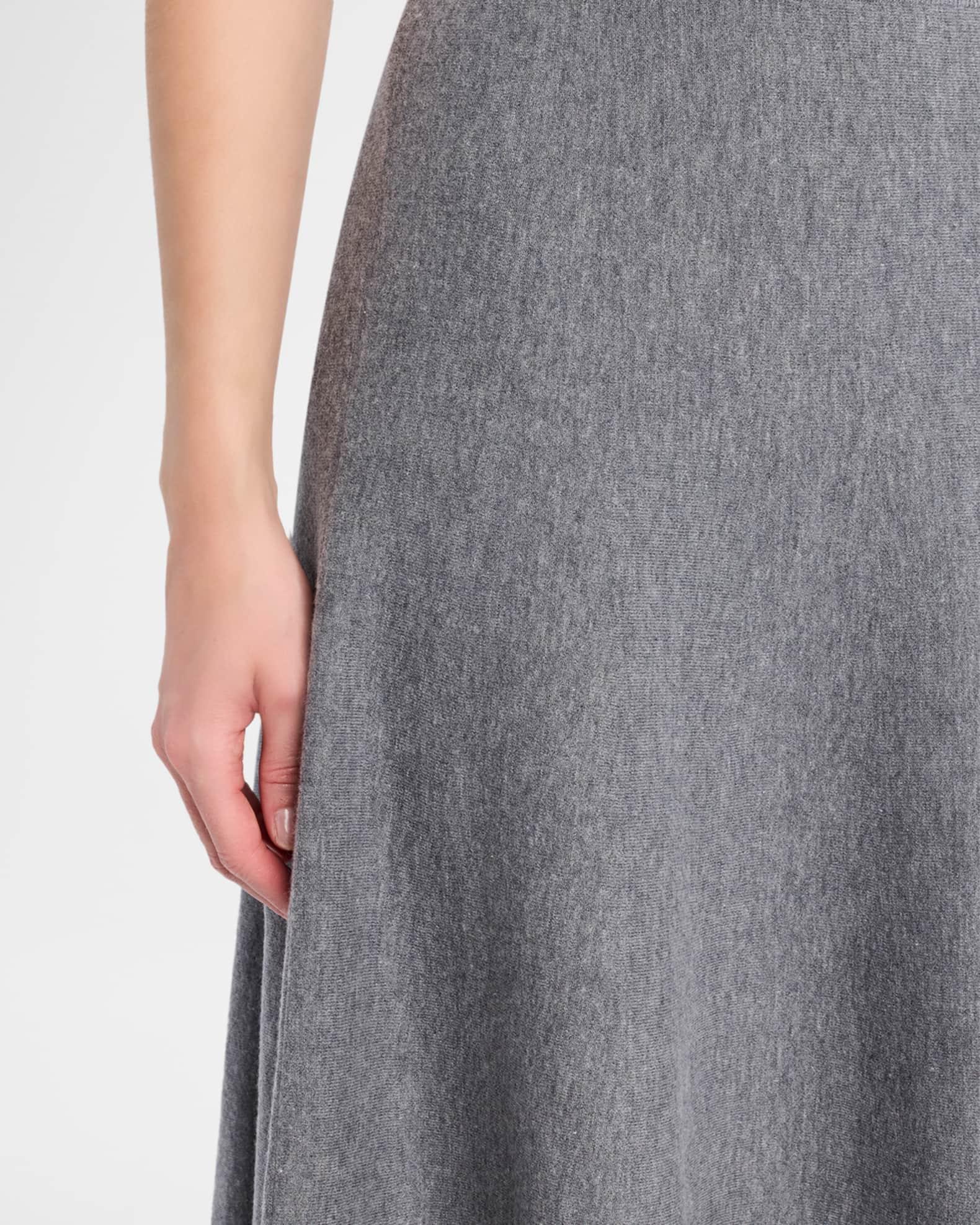 A-Line Knit Midi Skirt Product Image