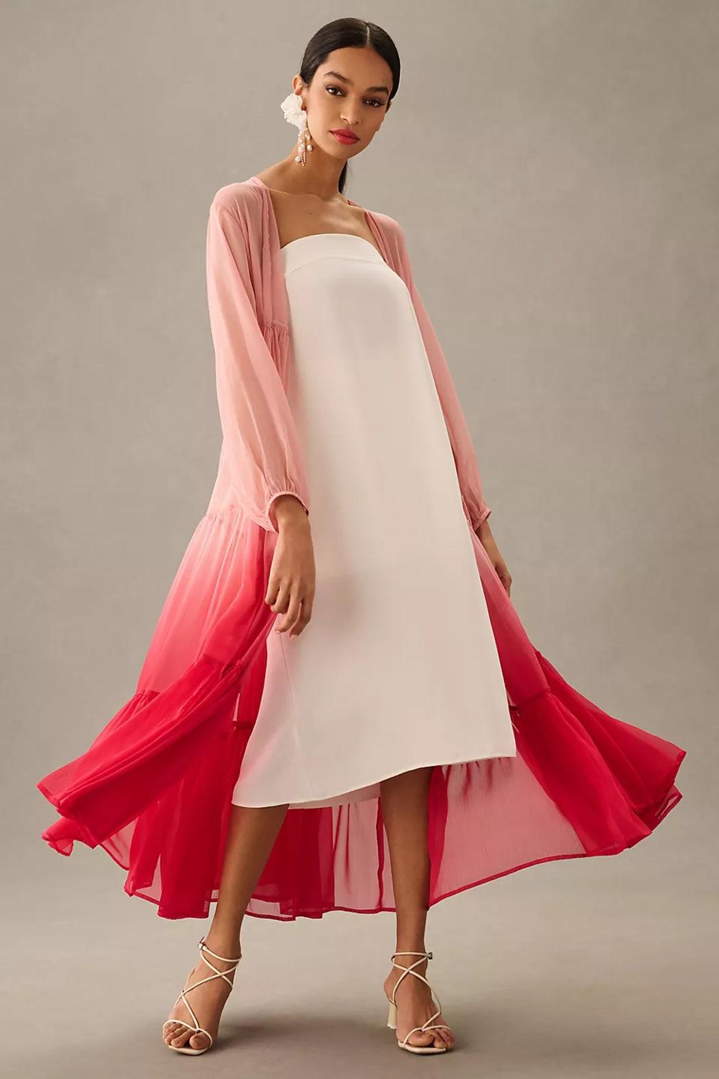 Ombré Tiered Sheer Kimono Product Image
