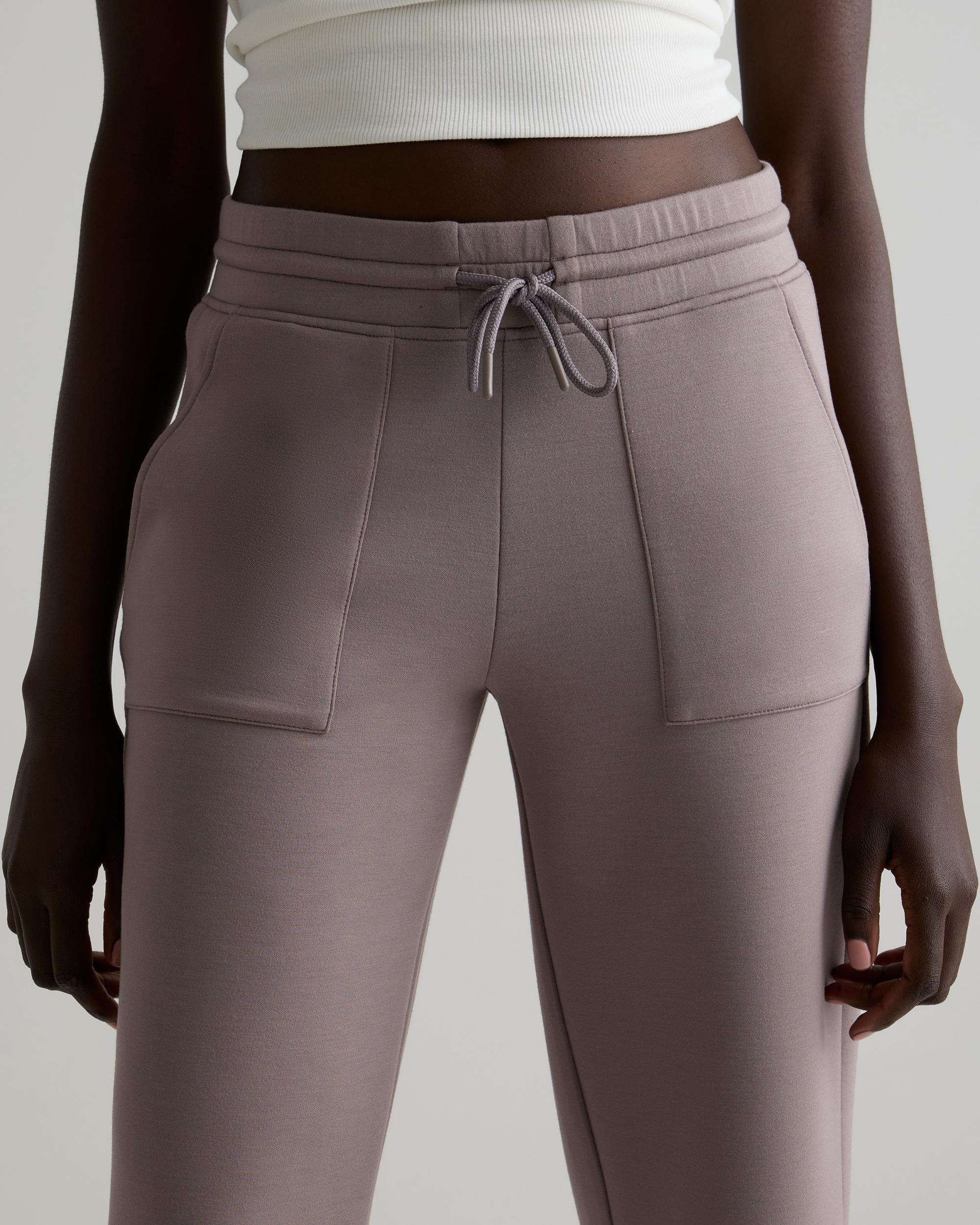 Quince | Women's CloudComfort High-Rise Cropped Sweatpants Tencel Product Image
