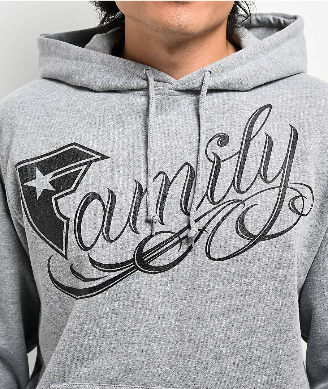 Famous Stars & Straps Family Grey Hoodie Product Image